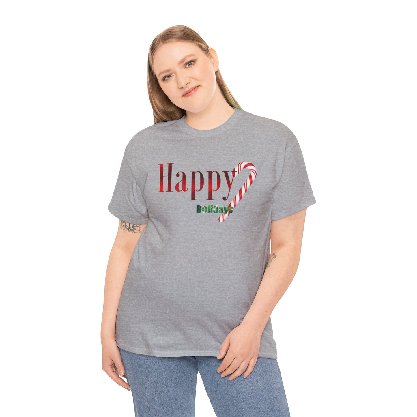 Happy Holidays Unisex Heavy Cotton Tee