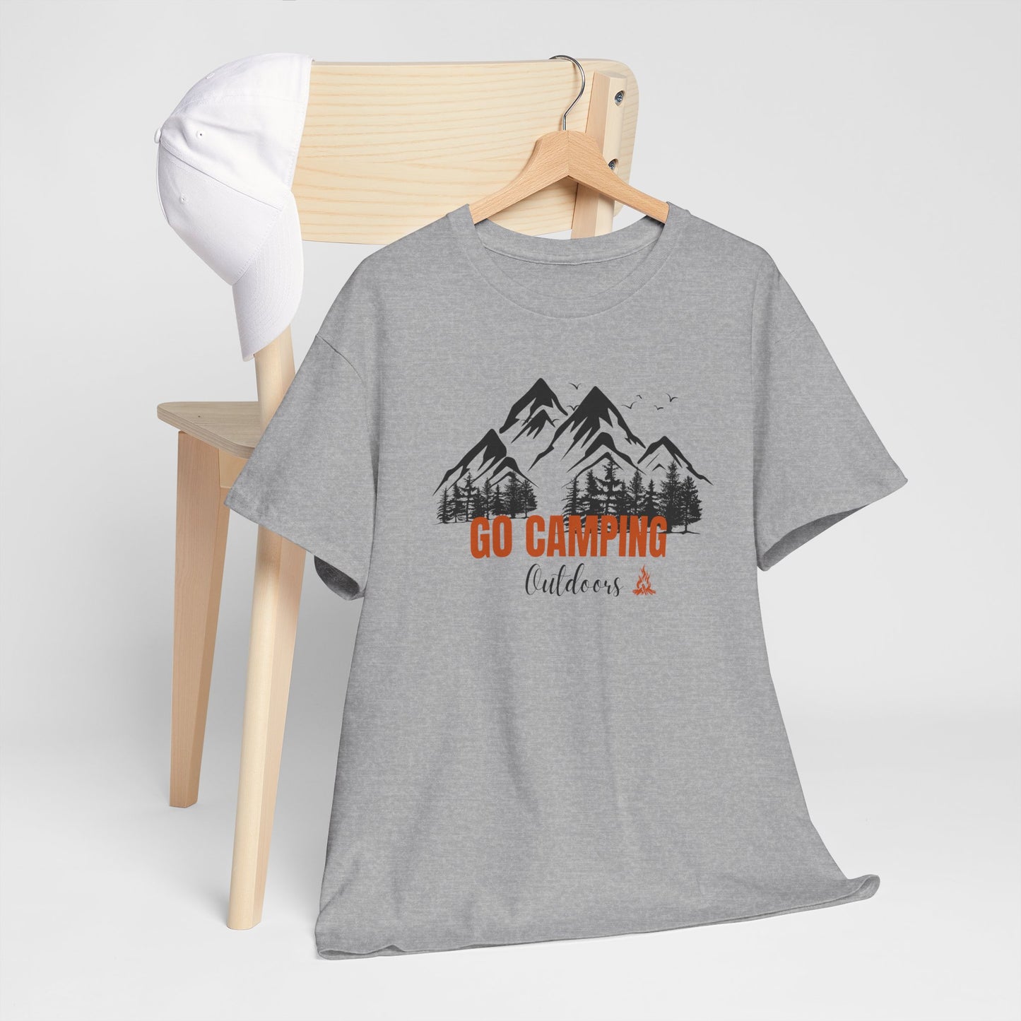 Go Camping Outdoors Unisex Heavy Cotton Tee