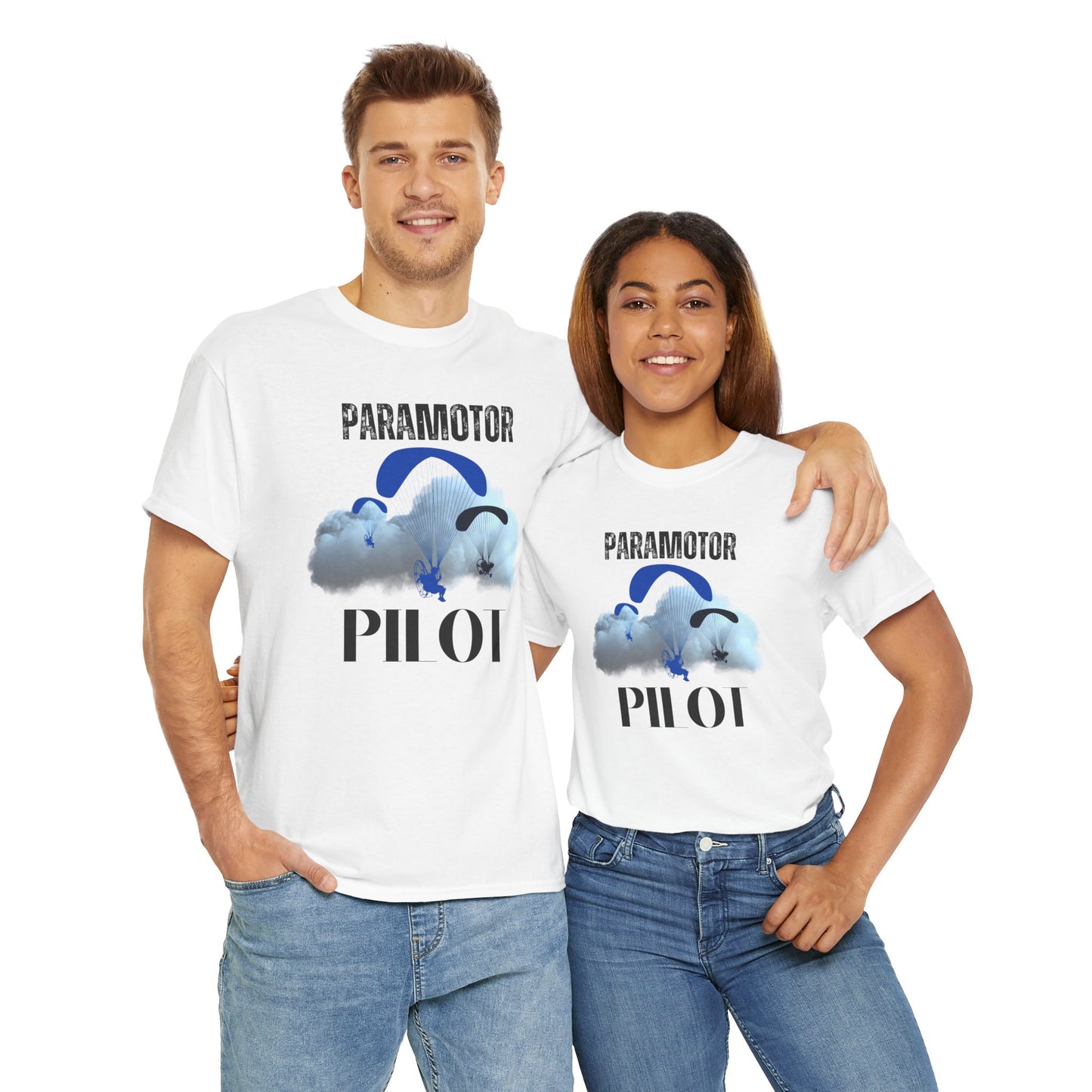 Paramotor Pilot Unisex Heavy Cotton Tee