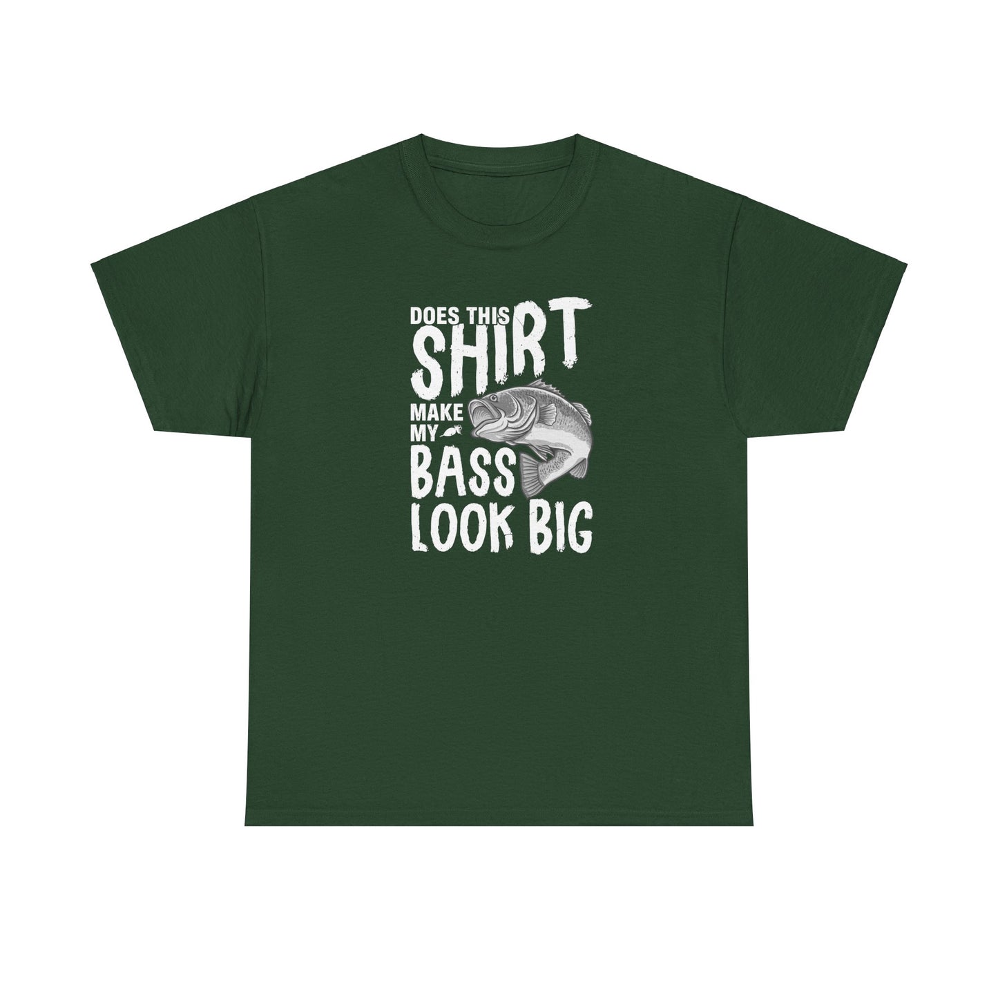 Does this shirt make my bass look big Unisex Heavy Cotton Tee