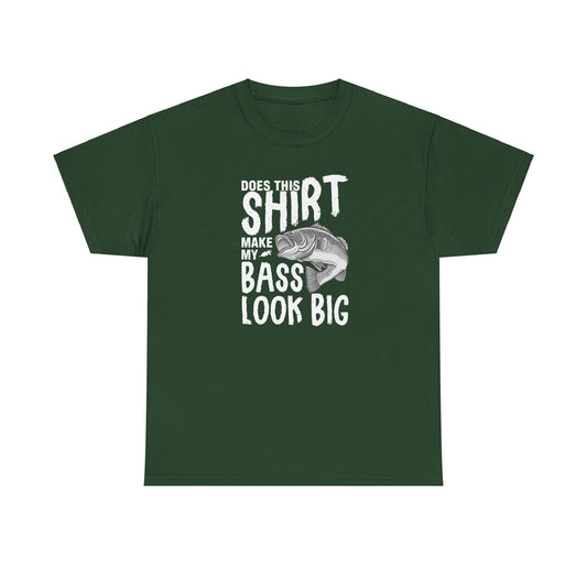 Does this shirt make my bass look big Unisex Heavy Cotton Tee