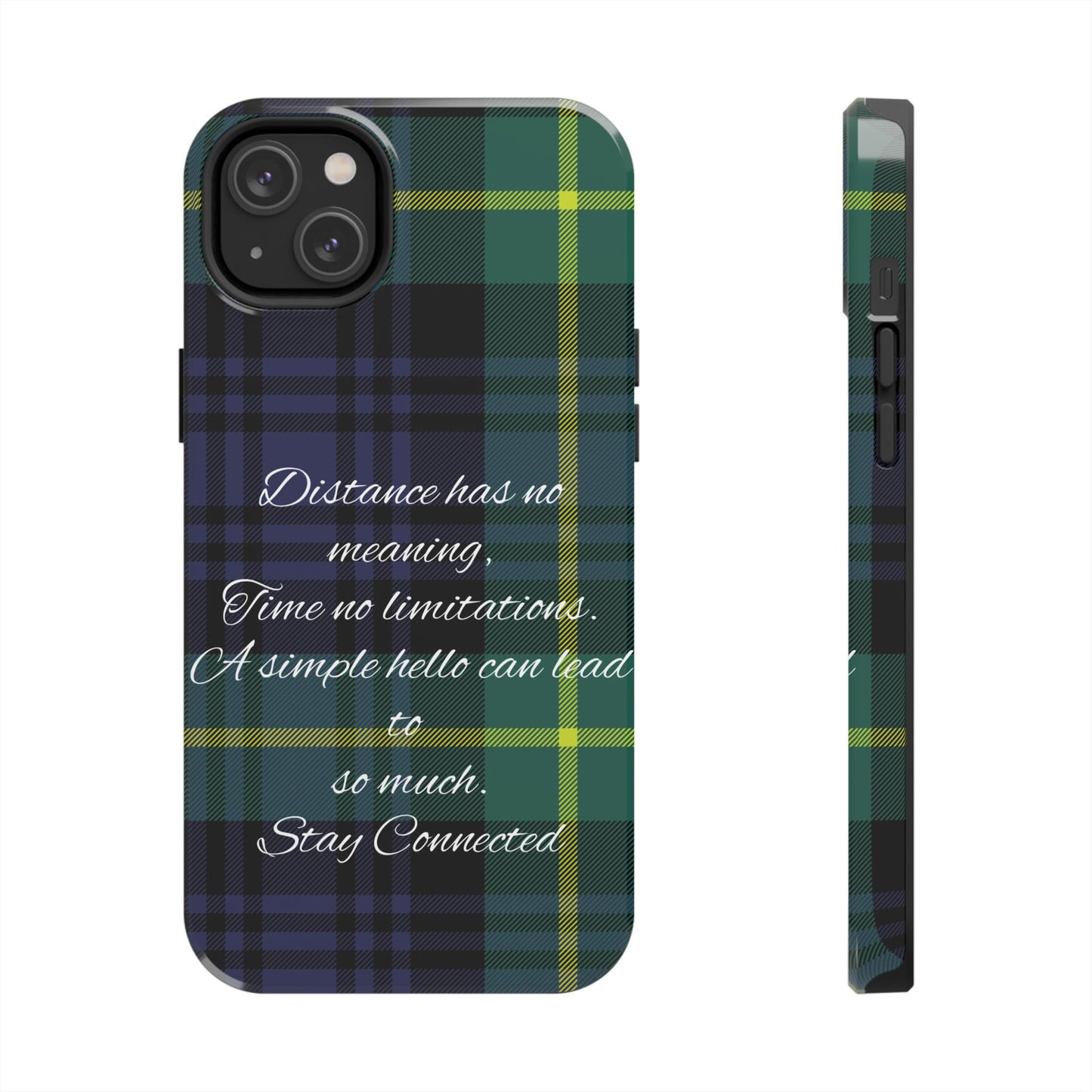 Green plaid version / Tough Phone Cases