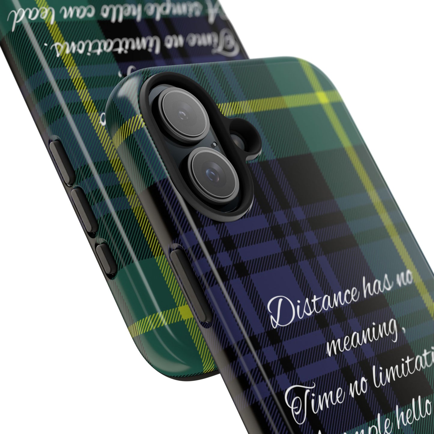 Green plaid version / Tough Phone Cases