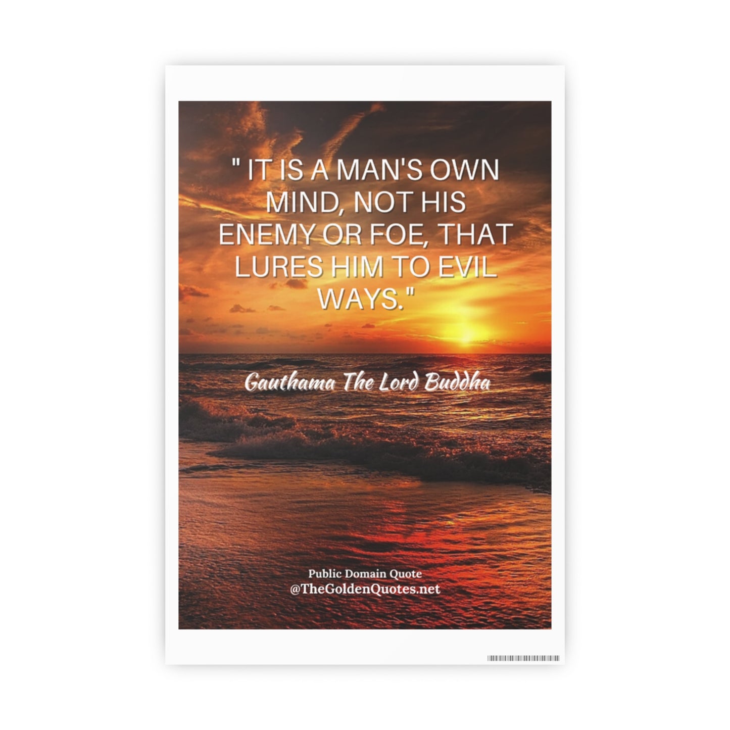 It's a mans own mind quote / Photo Art Paper Posters