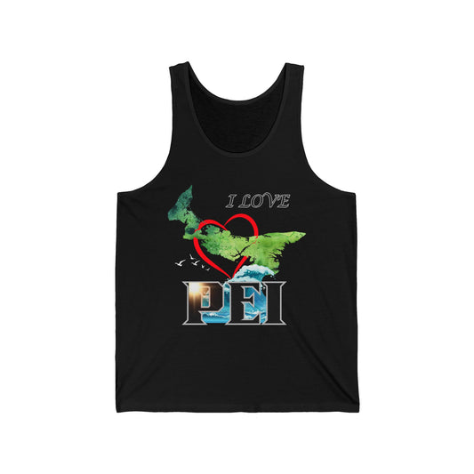 I Love PEI / Unisex Jersey Tank