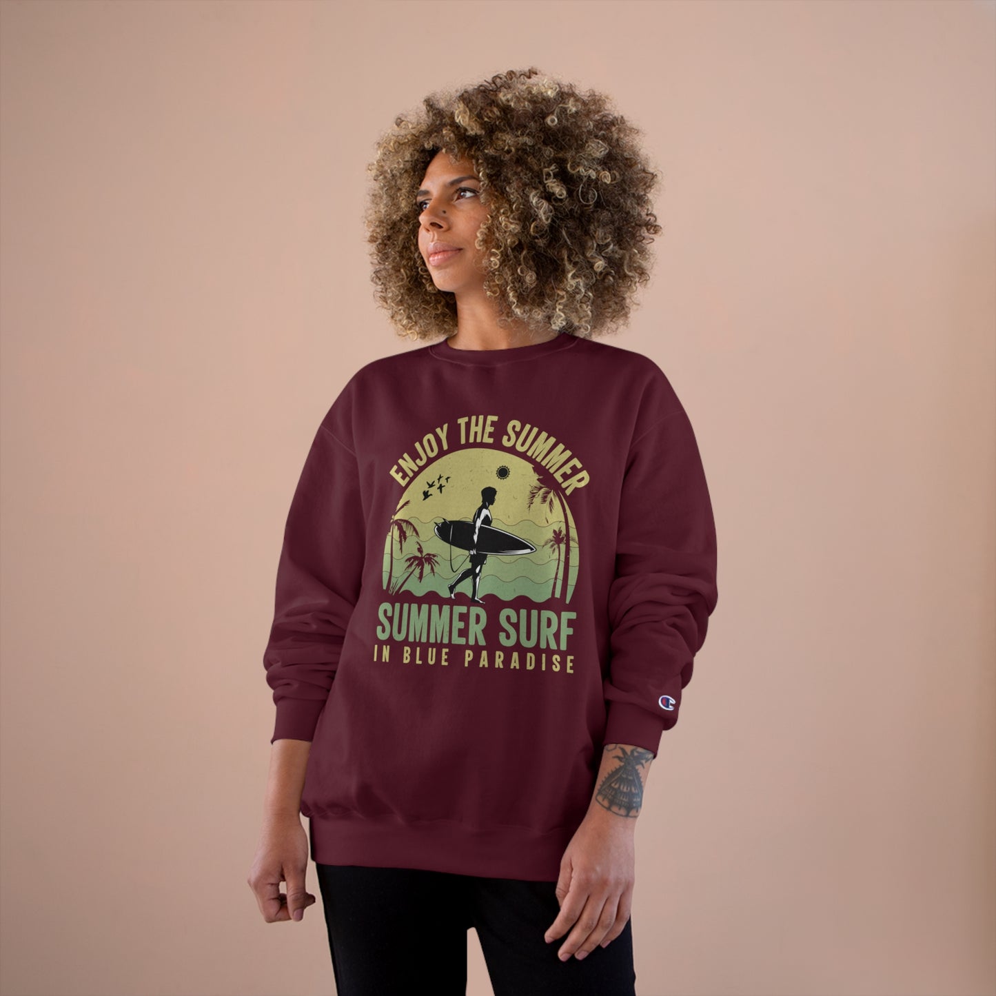 Enjoy the summer / Champion Sweatshirt