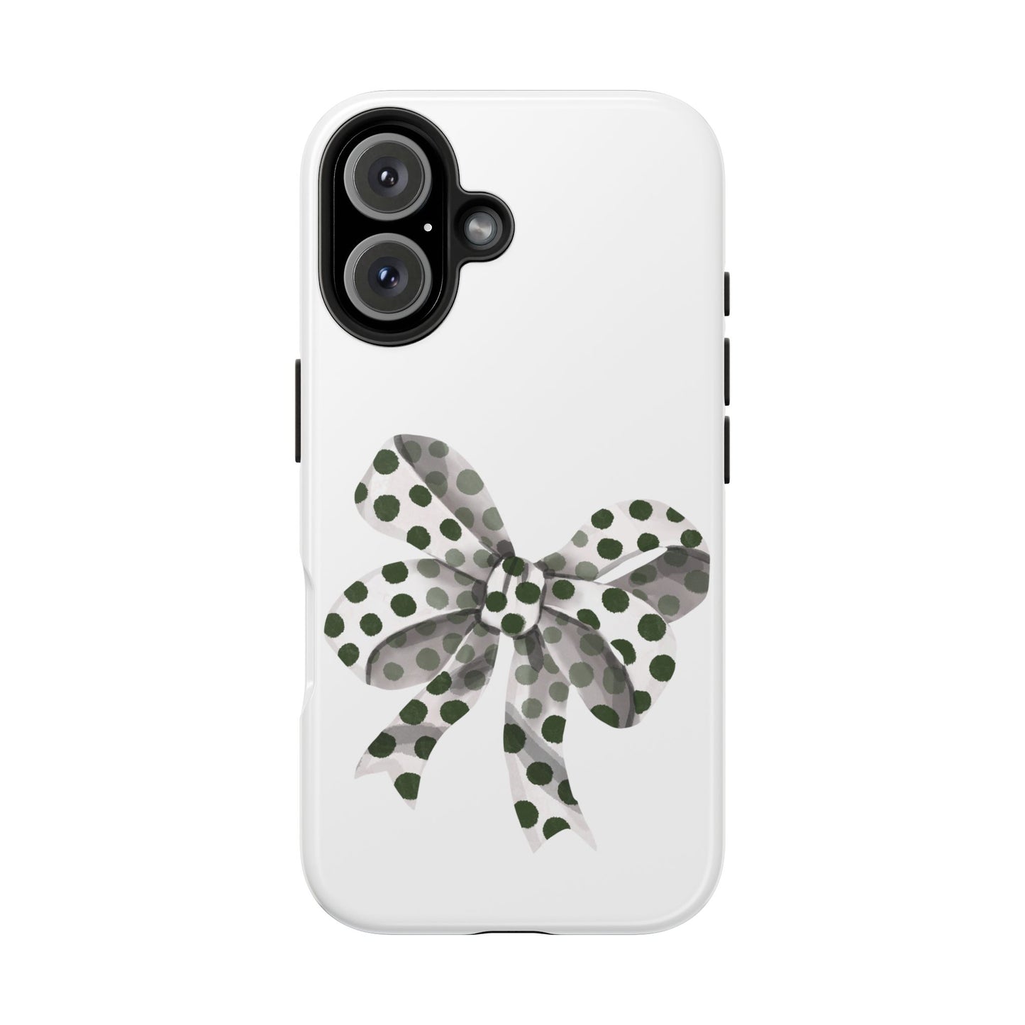 Polka dot bow / Tough Phone Cases