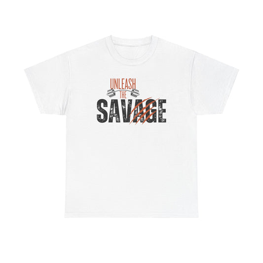 Unleash the Savage Unisex Heavy Cotton Tee