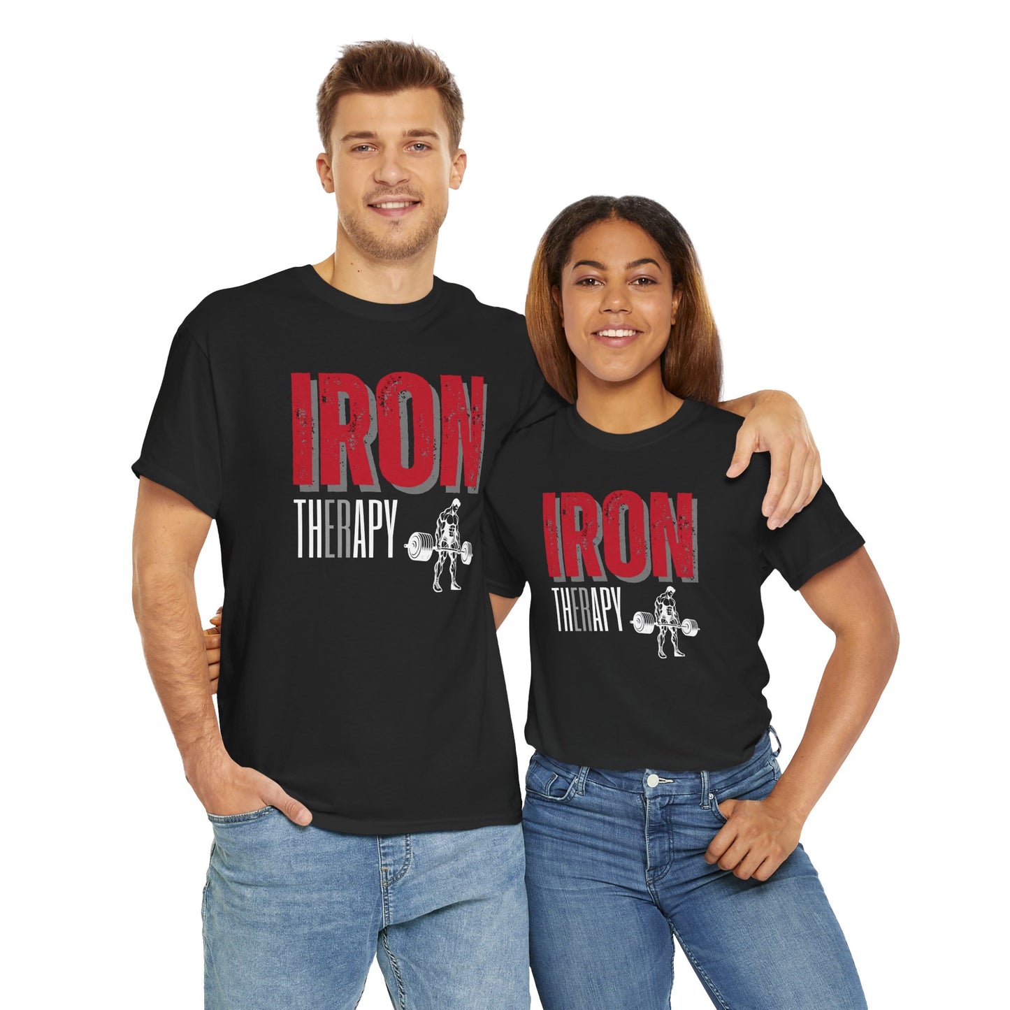 Iron Therapy / Bodybuilding Unisex Heavy Cotton Tee