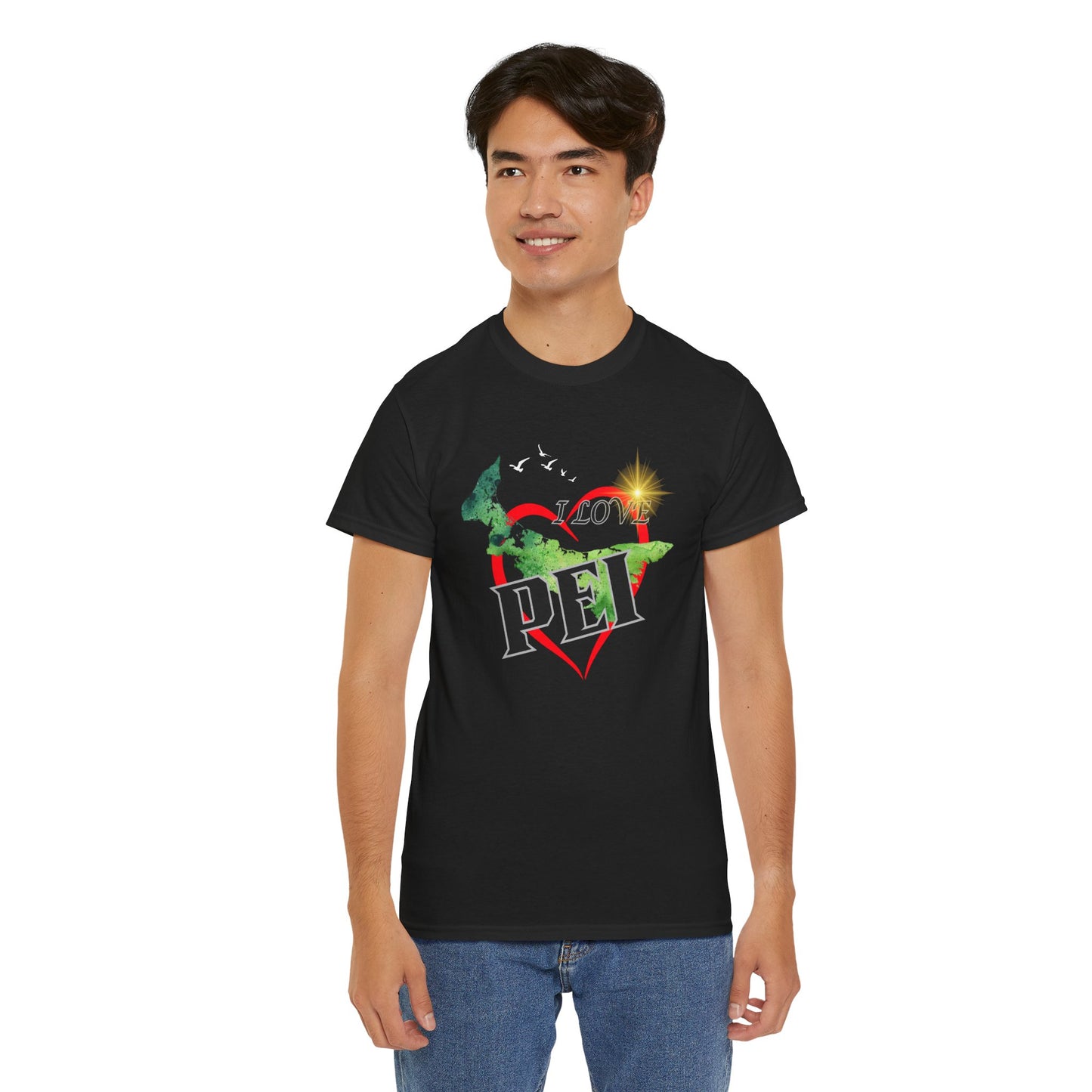 I Love PEI / Canada Unisex Heavy Cotton Tee