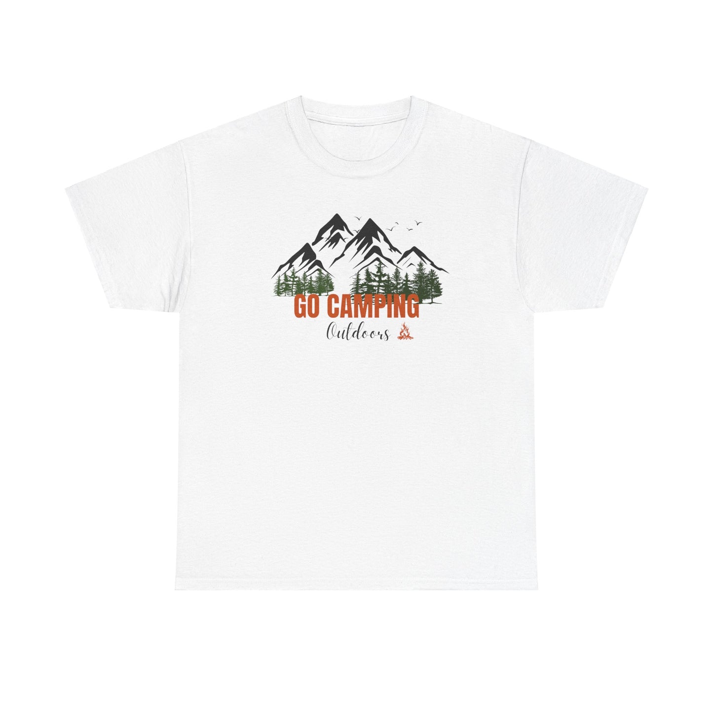 Go Camping Outdoors Unisex Heavy Cotton Tee