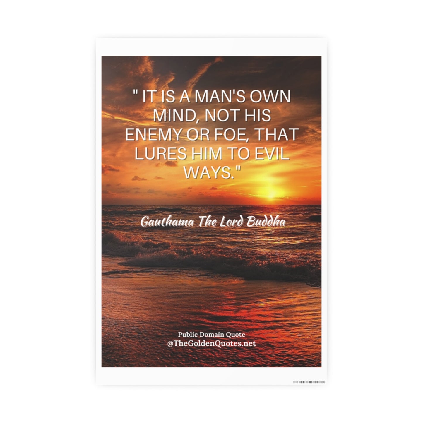 It's a mans own mind quote / Photo Art Paper Posters