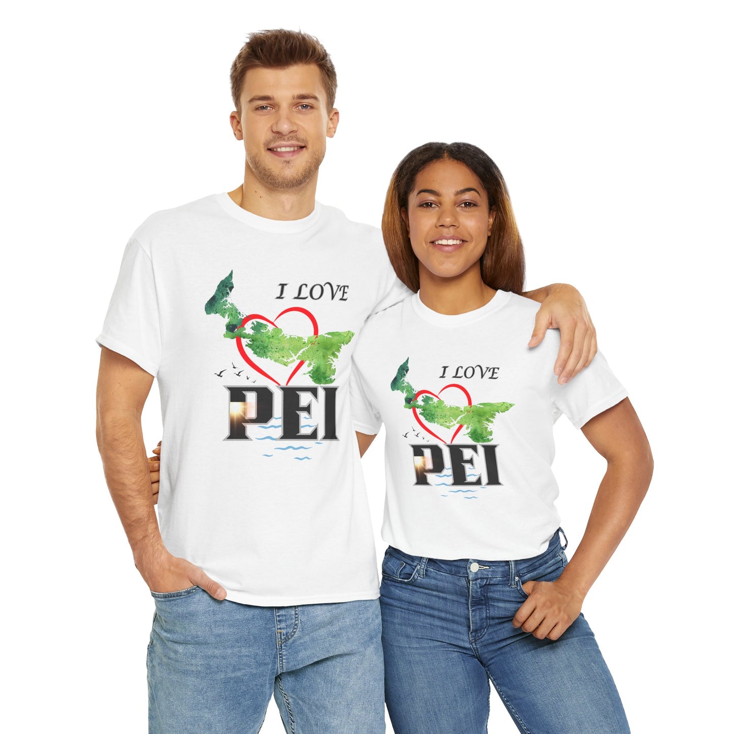 I Love PEI / Canada Unisex Heavy Cotton Tee