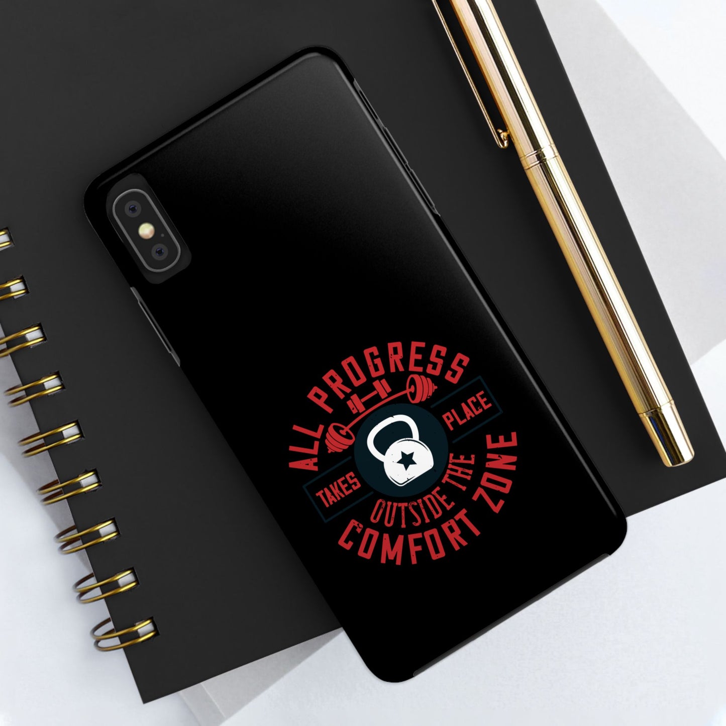 All progress takes place outside the comfort zone / Tough Phone Cases