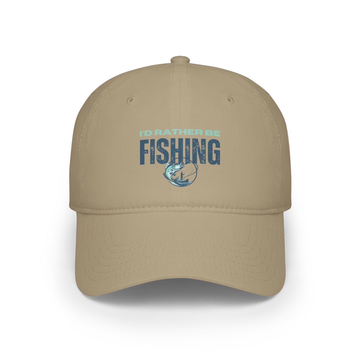 I'd rather be fishing / Low Profile Baseball Cap