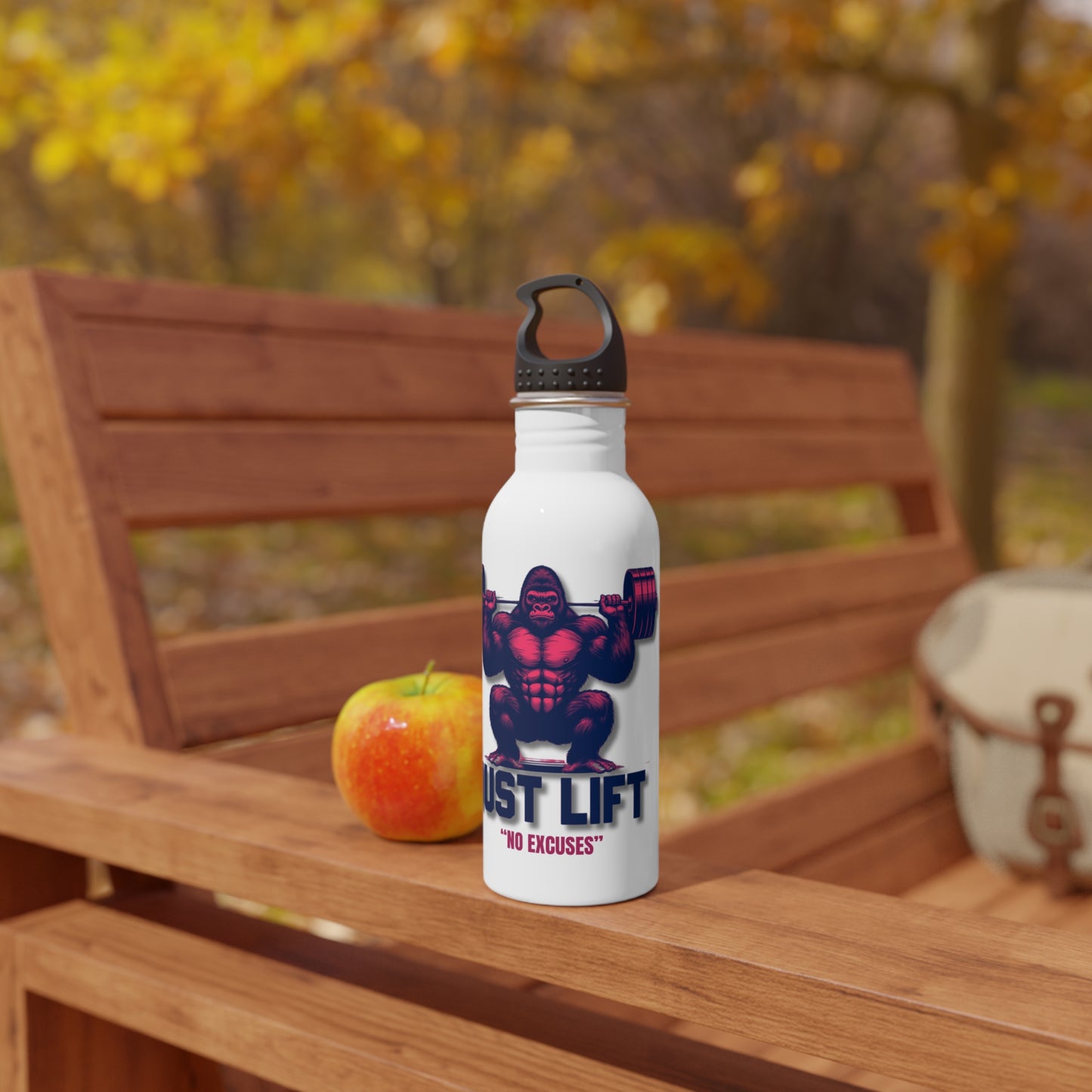 Just Lift No Excuses (AI) / Stainless Steel Water Bottle