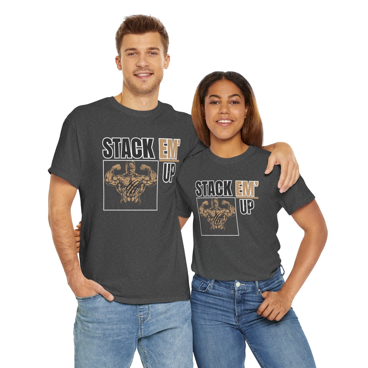 Stack Em Up Unisex Heavy Cotton Tee