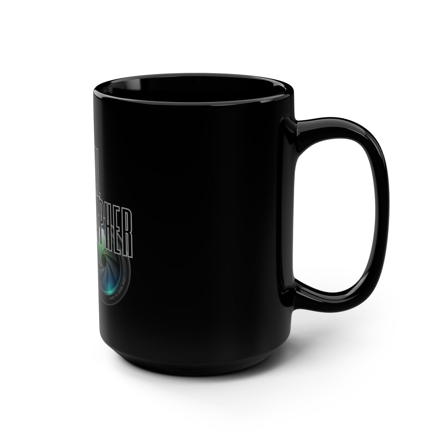 Aerial Photographer / Black Mug, 15oz