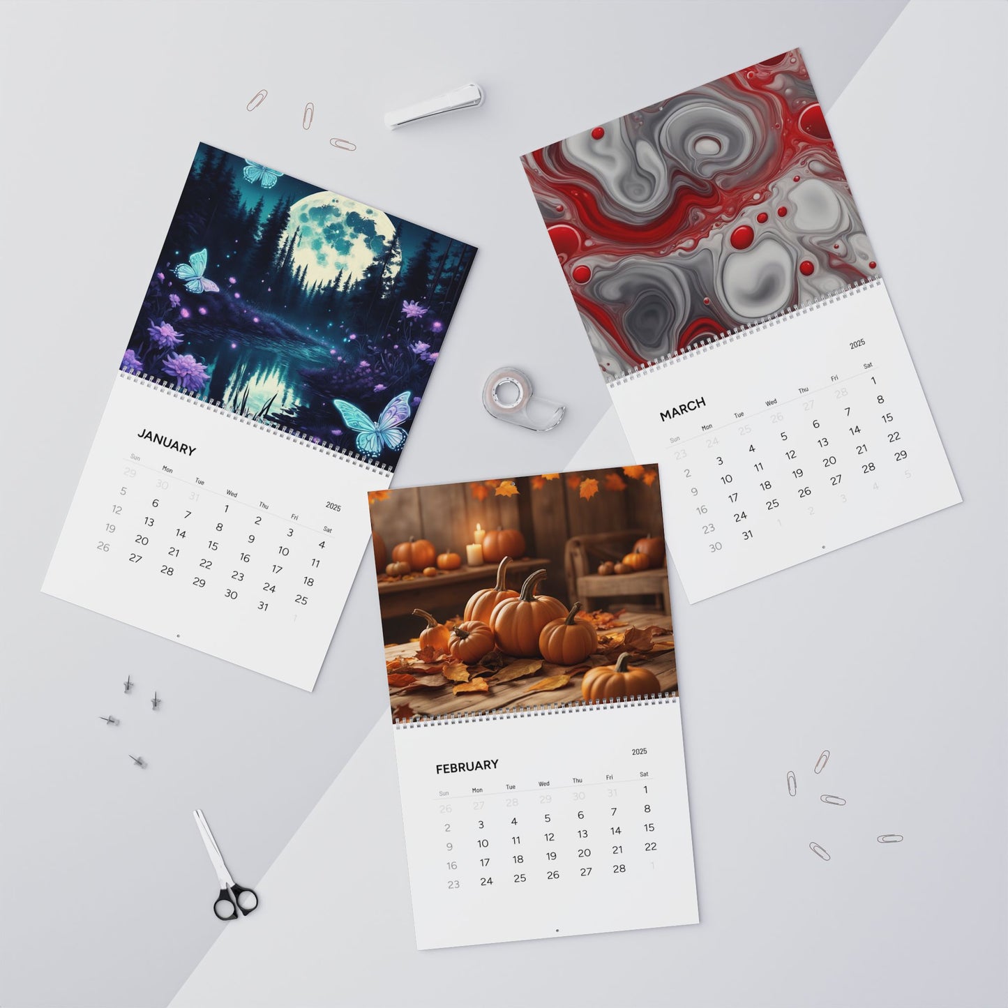 AI Creations  2 Calendar 2025 / Wall Calendars (2025)