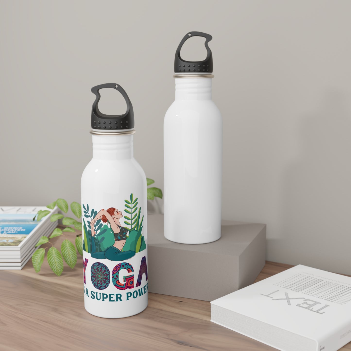 Yoga is a Super Power / Stainless Steel Water Bottle