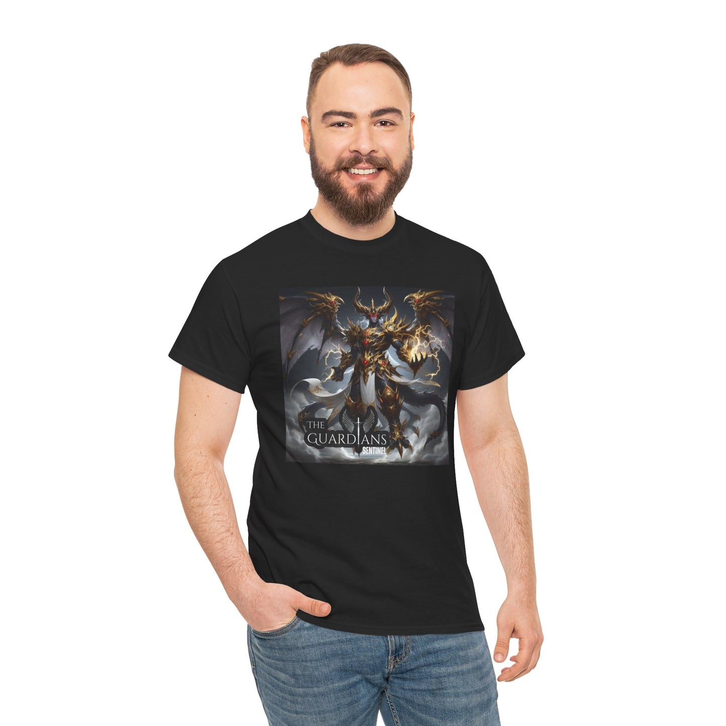 The Guardians Sentinel / Elite Unisex Heavy Cotton Tee (Made with AI)