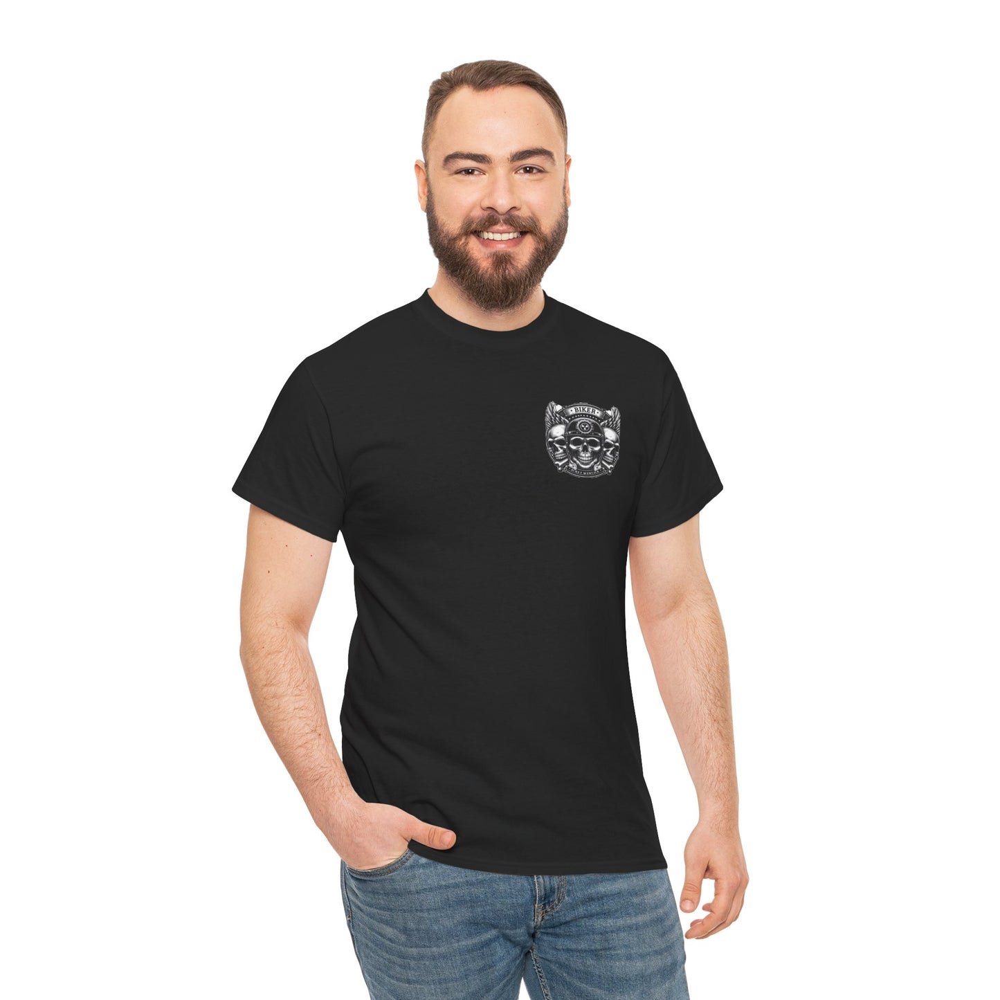 Biker Unisex Heavy Cotton Tee (Made with AI)