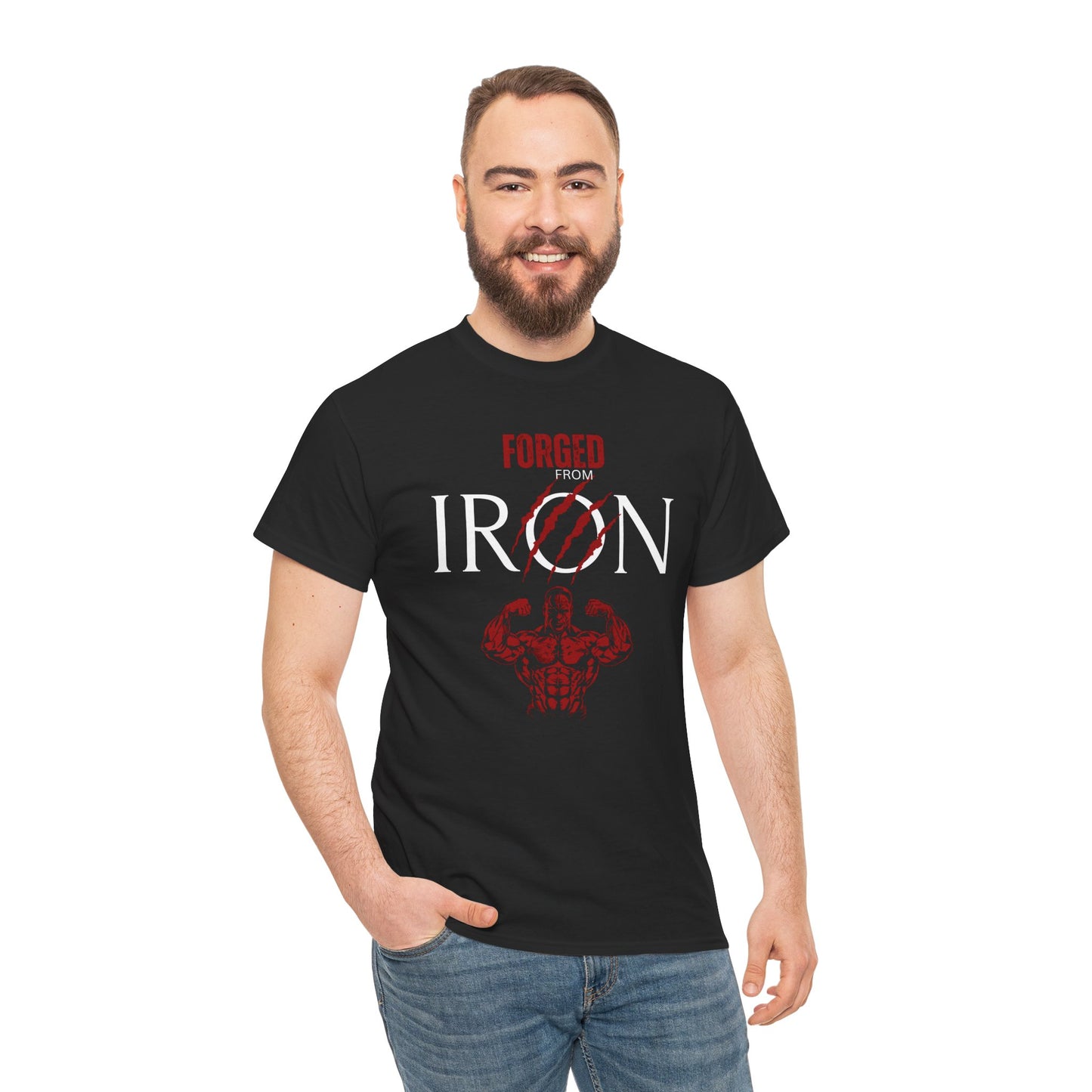 Forged from IRON Unisex Heavy Cotton Tee