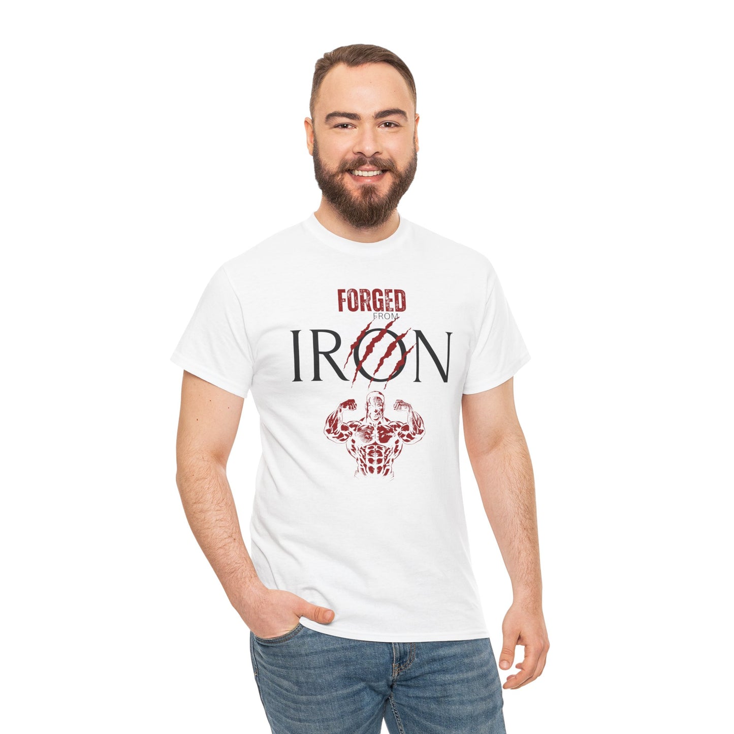 Forged from IRON Unisex Heavy Cotton Tee