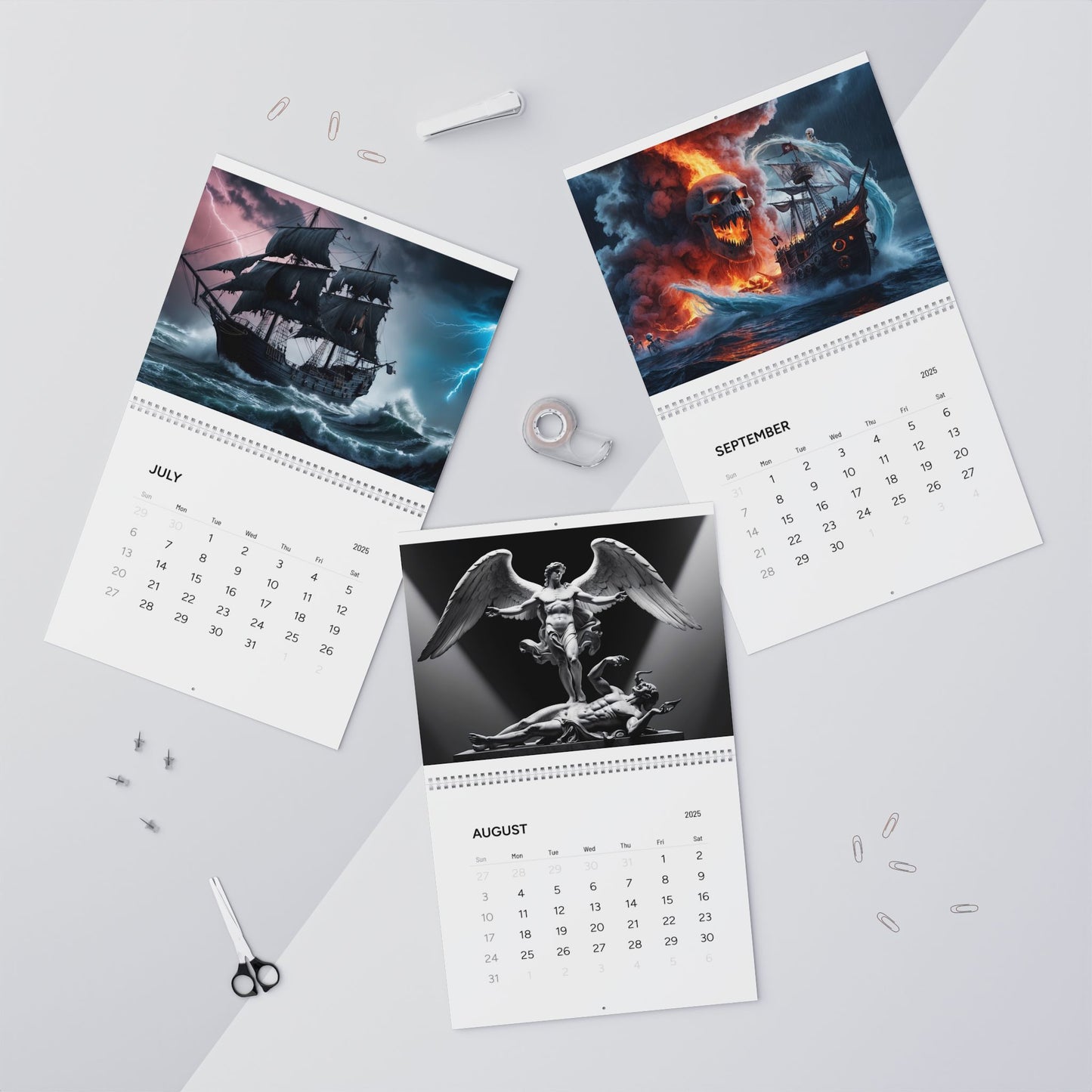 Beautiful AI Creations 1 / Wall Calendars (2025)