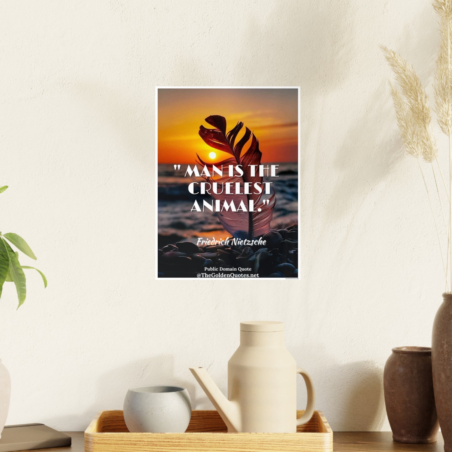 Man is the cruelest animal / Photo Art Paper Posters
