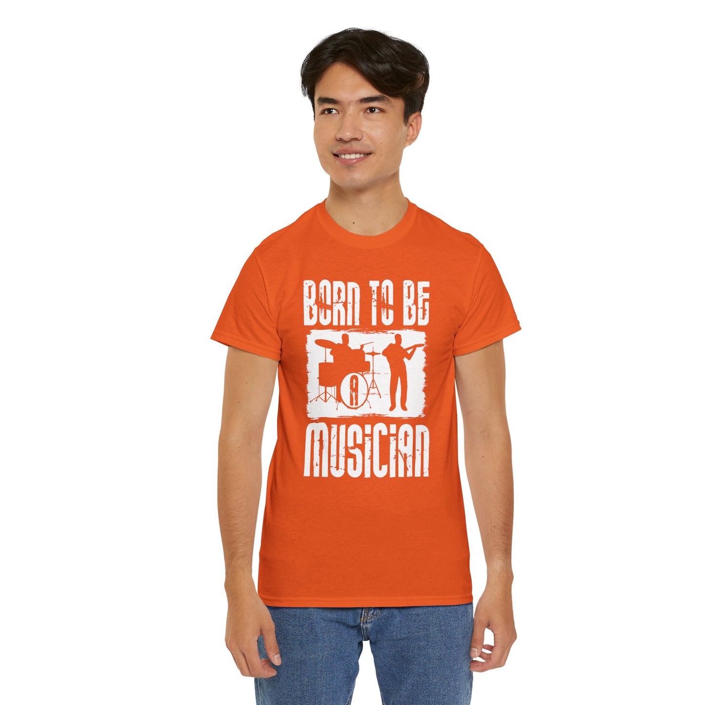 Born to be a Musician Unisex Heavy Cotton Tee