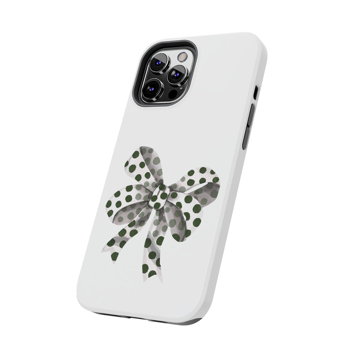 Polka dot bow / Tough Phone Cases