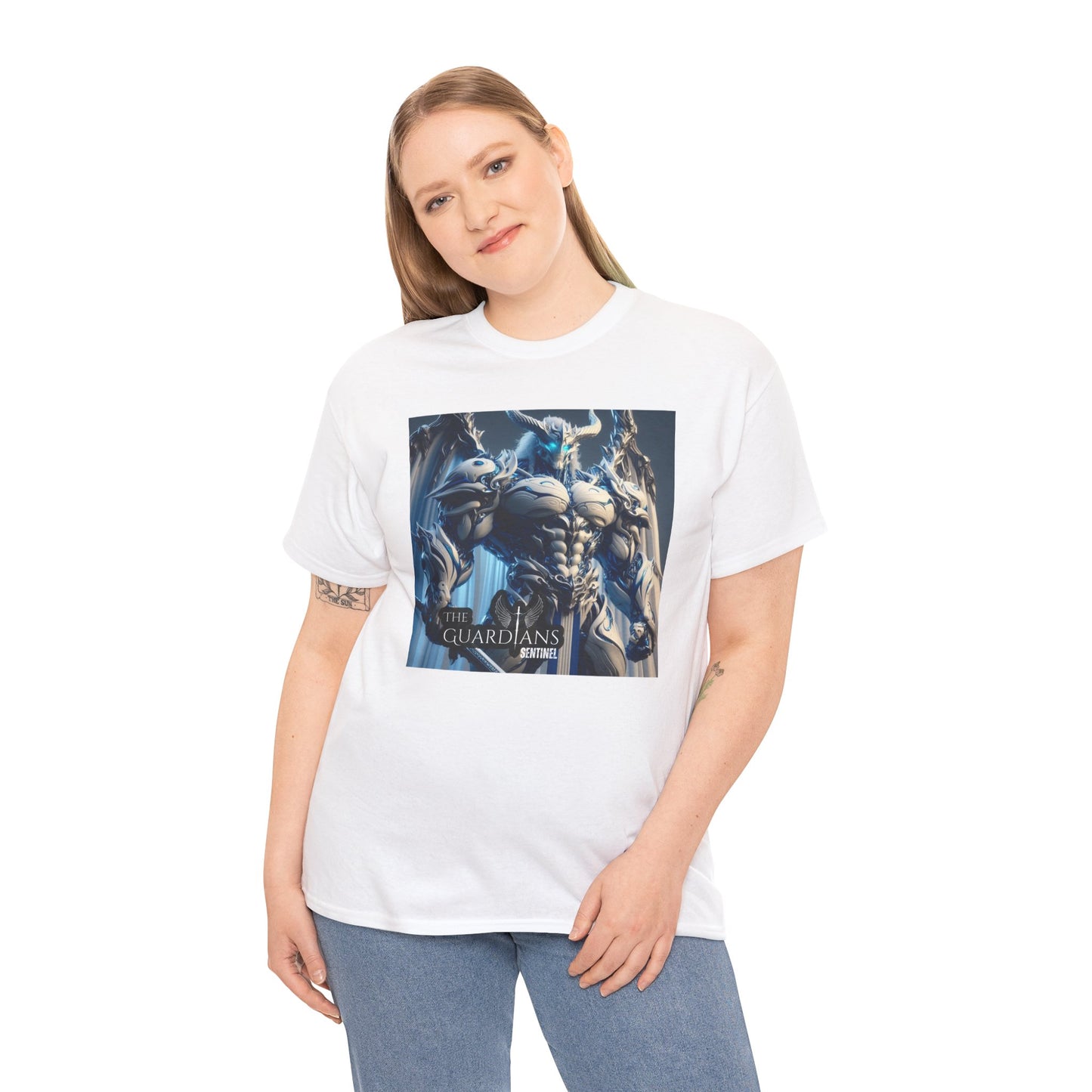 The Guardians Sentinel / Elite Unisex Heavy Cotton Tee (Made with AI)