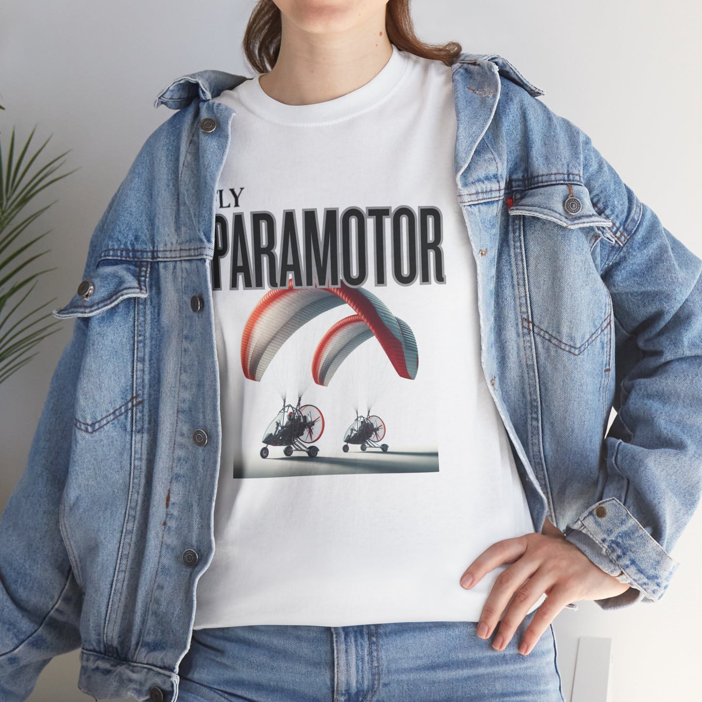 Fly Paramotor Unisex Heavy Cotton Tee