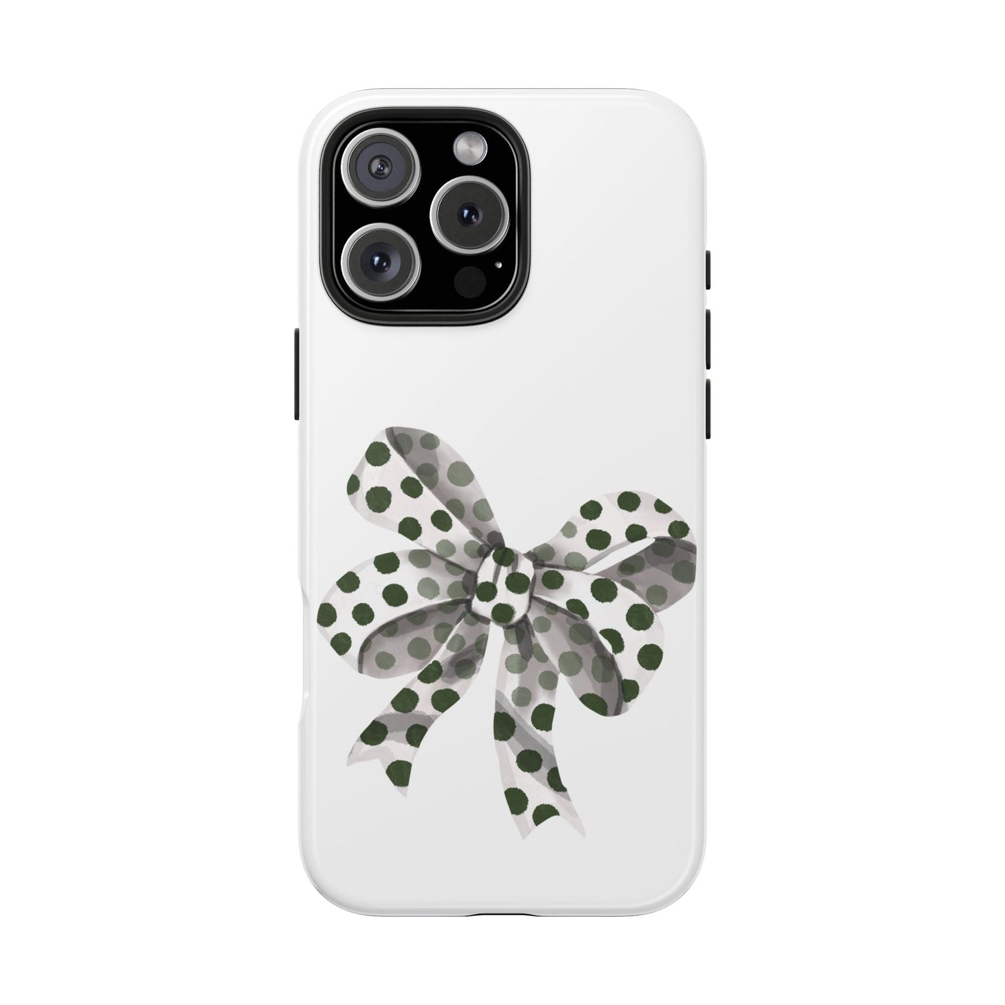 Polka dot bow / Tough Phone Cases