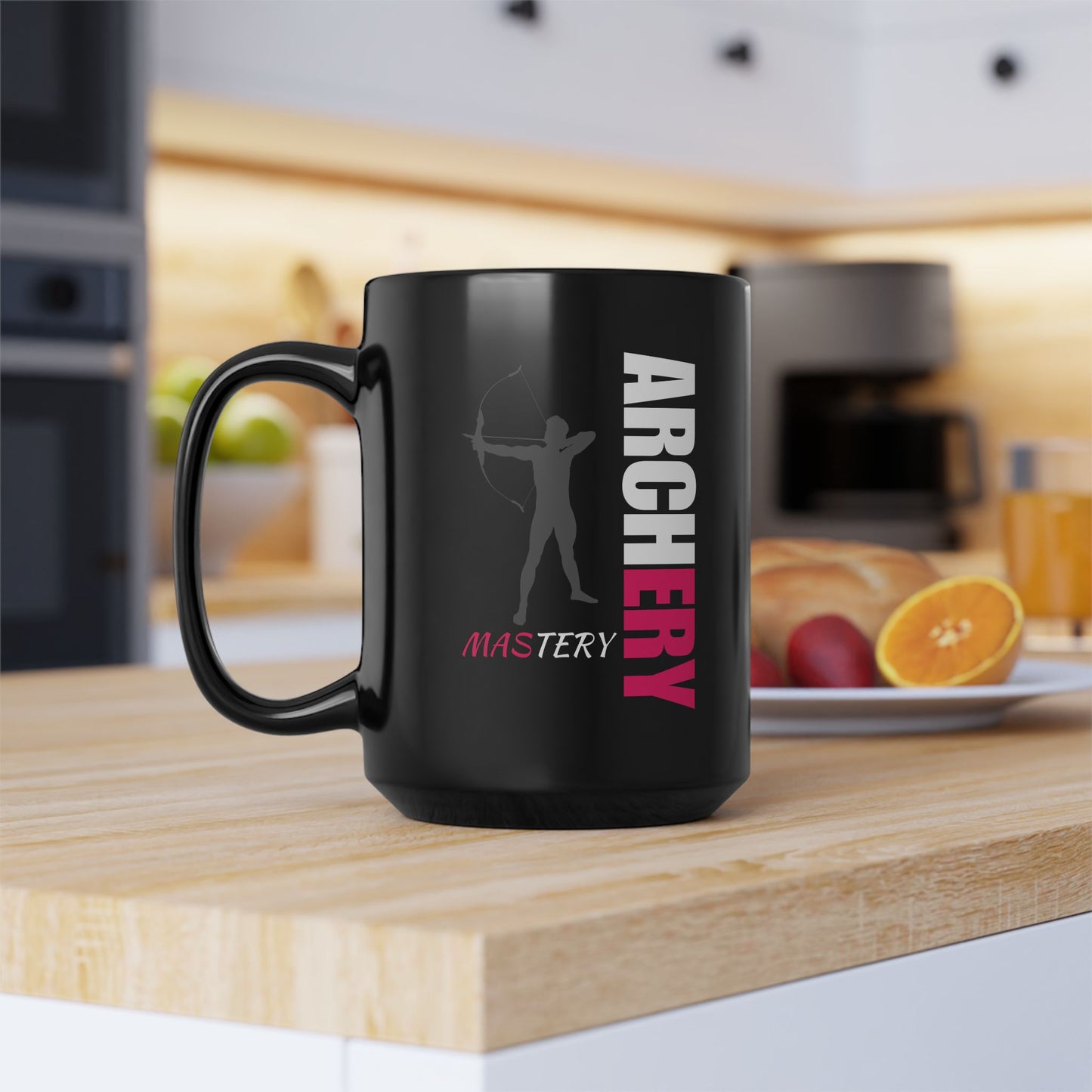 Archery Mastery / Black Mug, 15oz