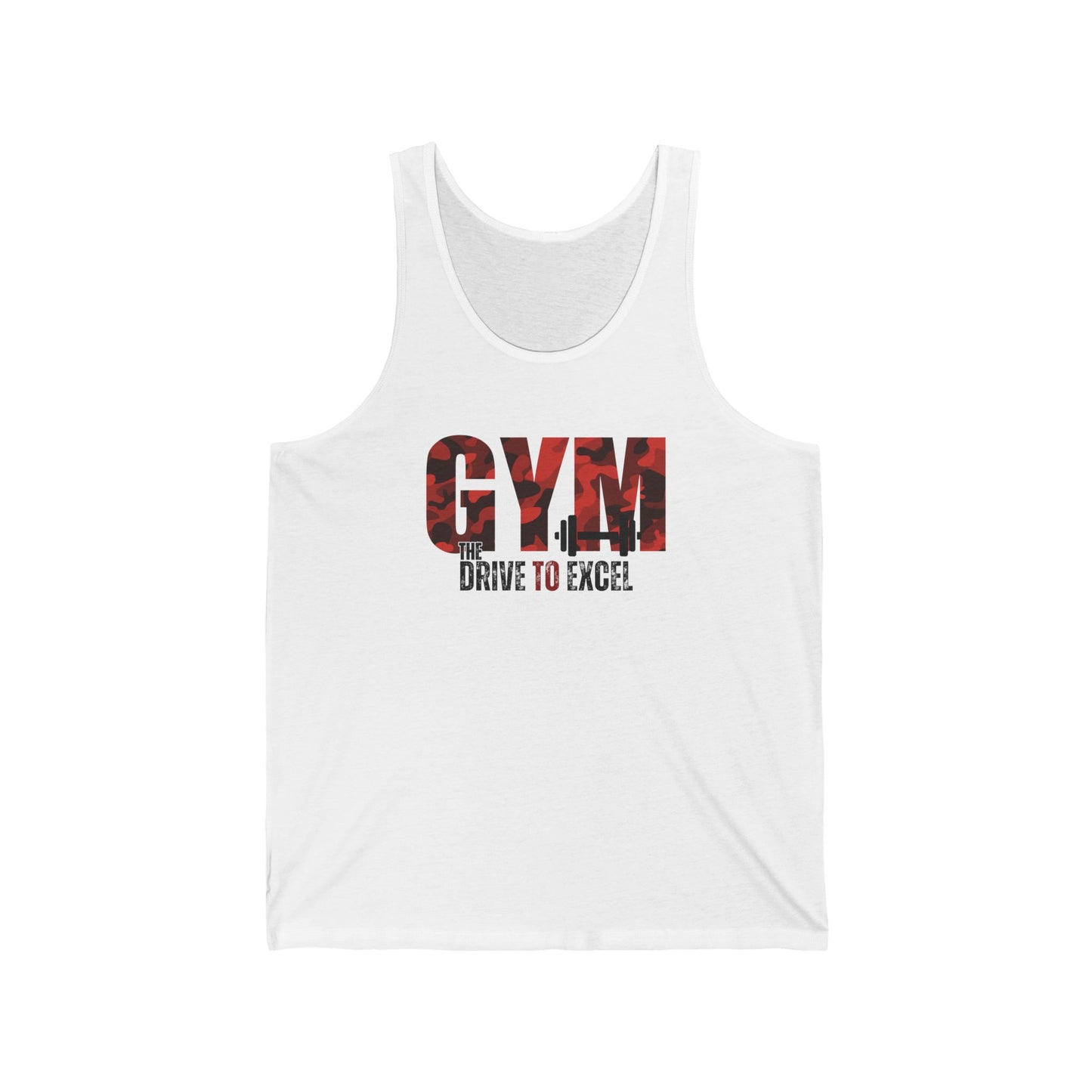 Gym The drive to excel / Unisex Jersey Tank