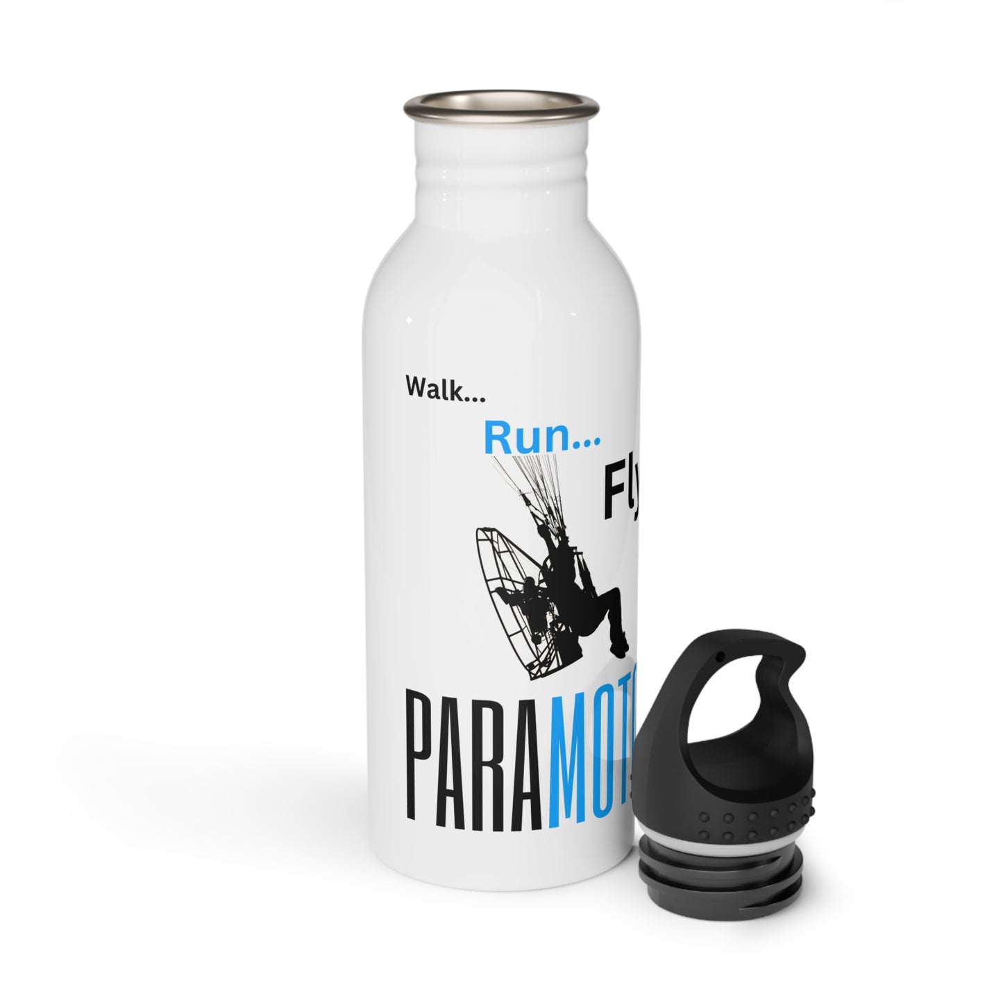 Walk Run Fly / Paramotor / Stainless Steel Water Bottle