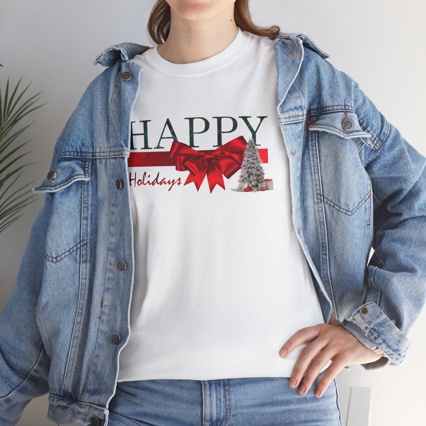 Happy Holidays Unisex Heavy Cotton Tee