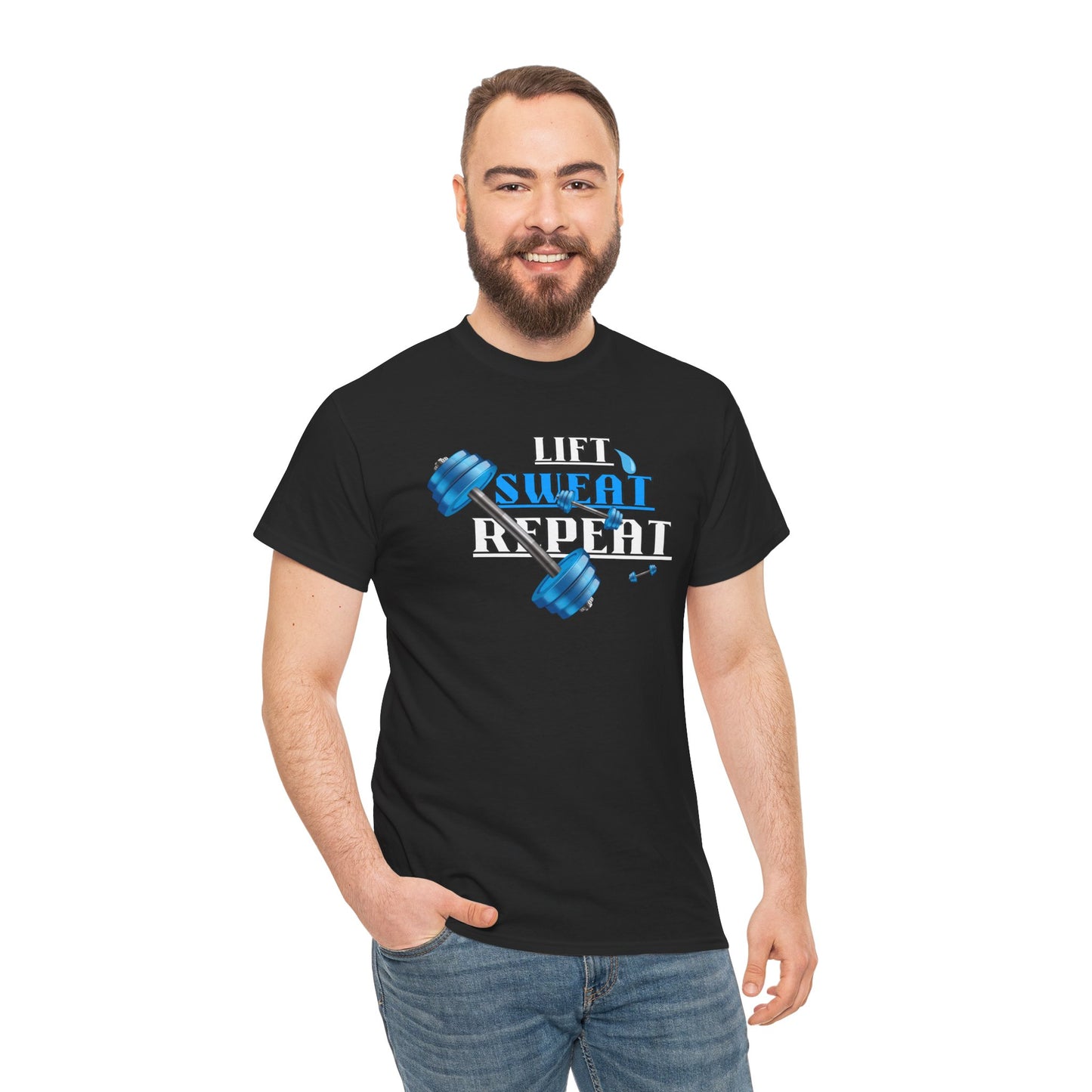 Lift Sweat Repeat Unisex Heavy Cotton Tee