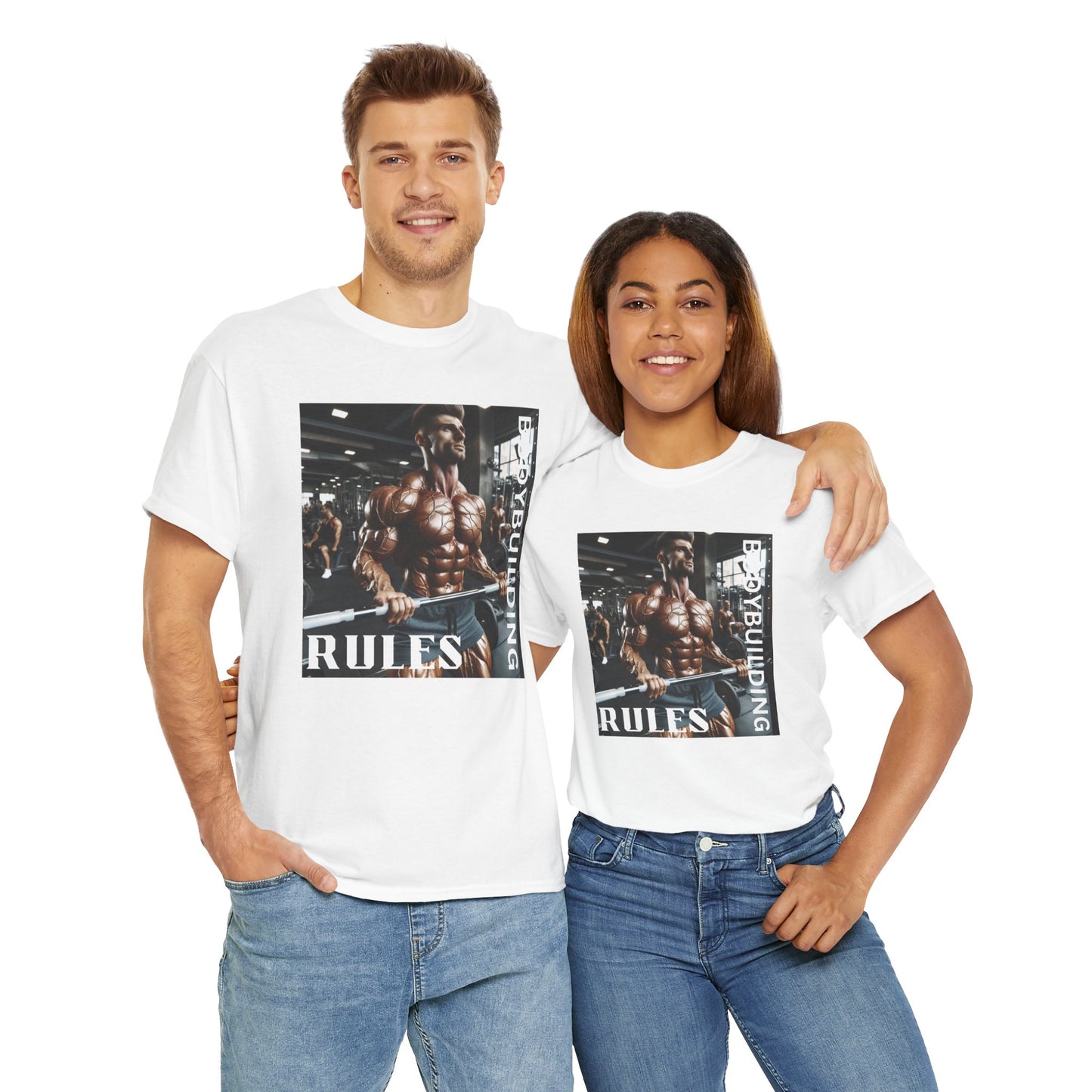 Bodybuilding Rules Unisex Heavy Cotton Tee