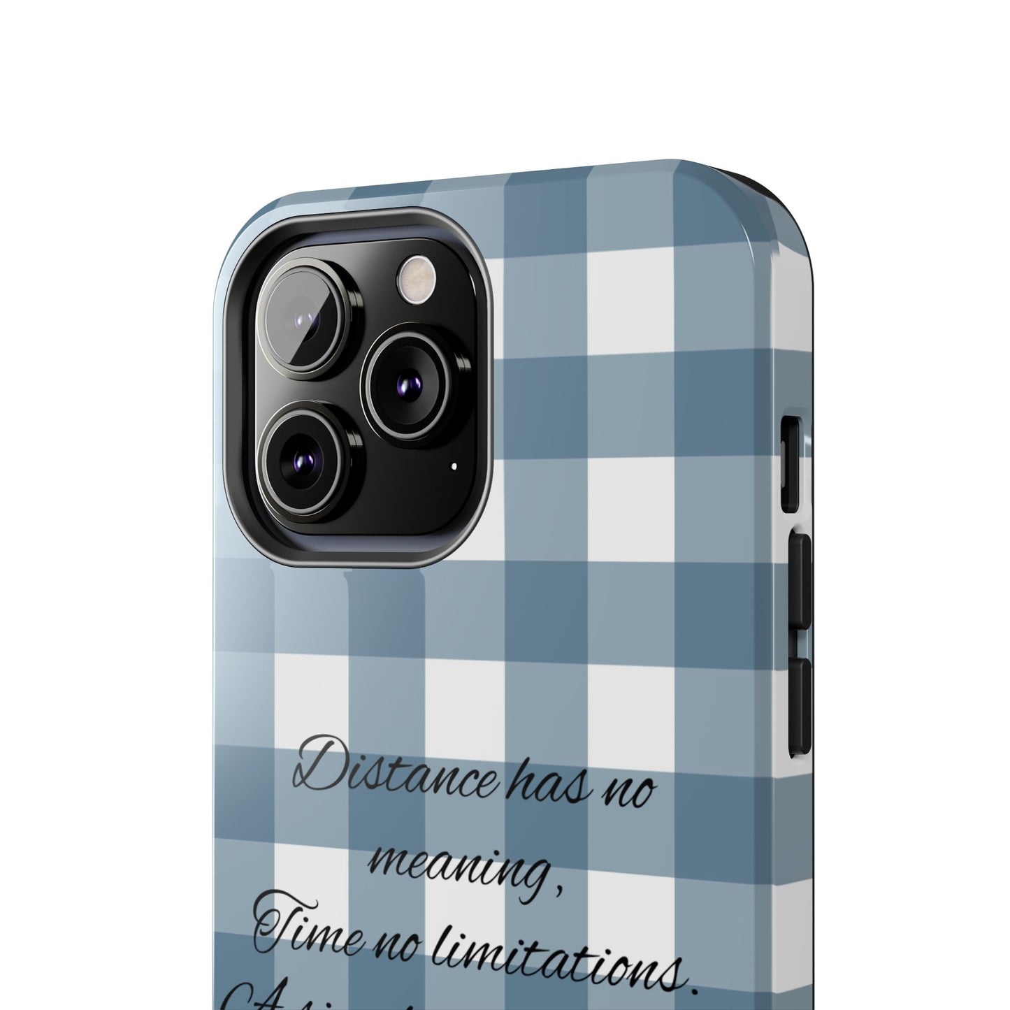 Blue checkered / Tough Phone Cases