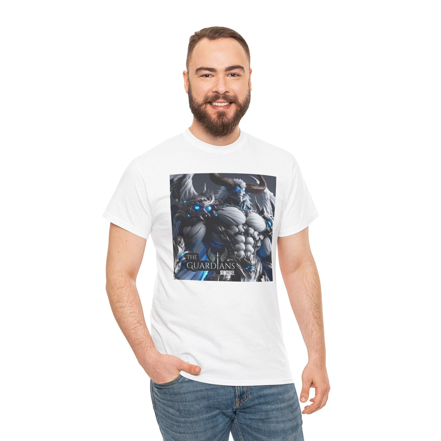 The Guardians Sentinel / Elite Unisex Heavy Cotton Tee (Made with AI)