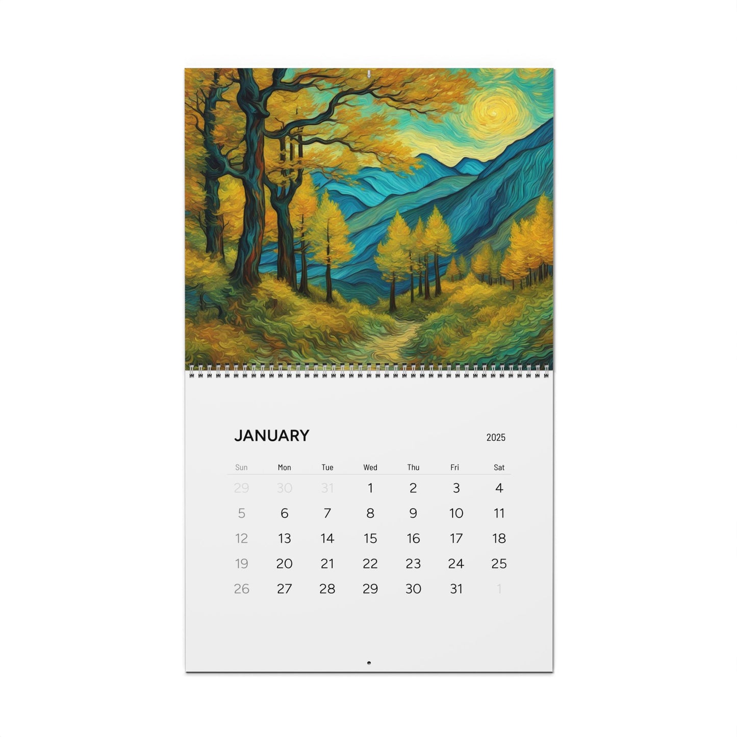 AI Forest Paintings  / Wall Calendars (2025)