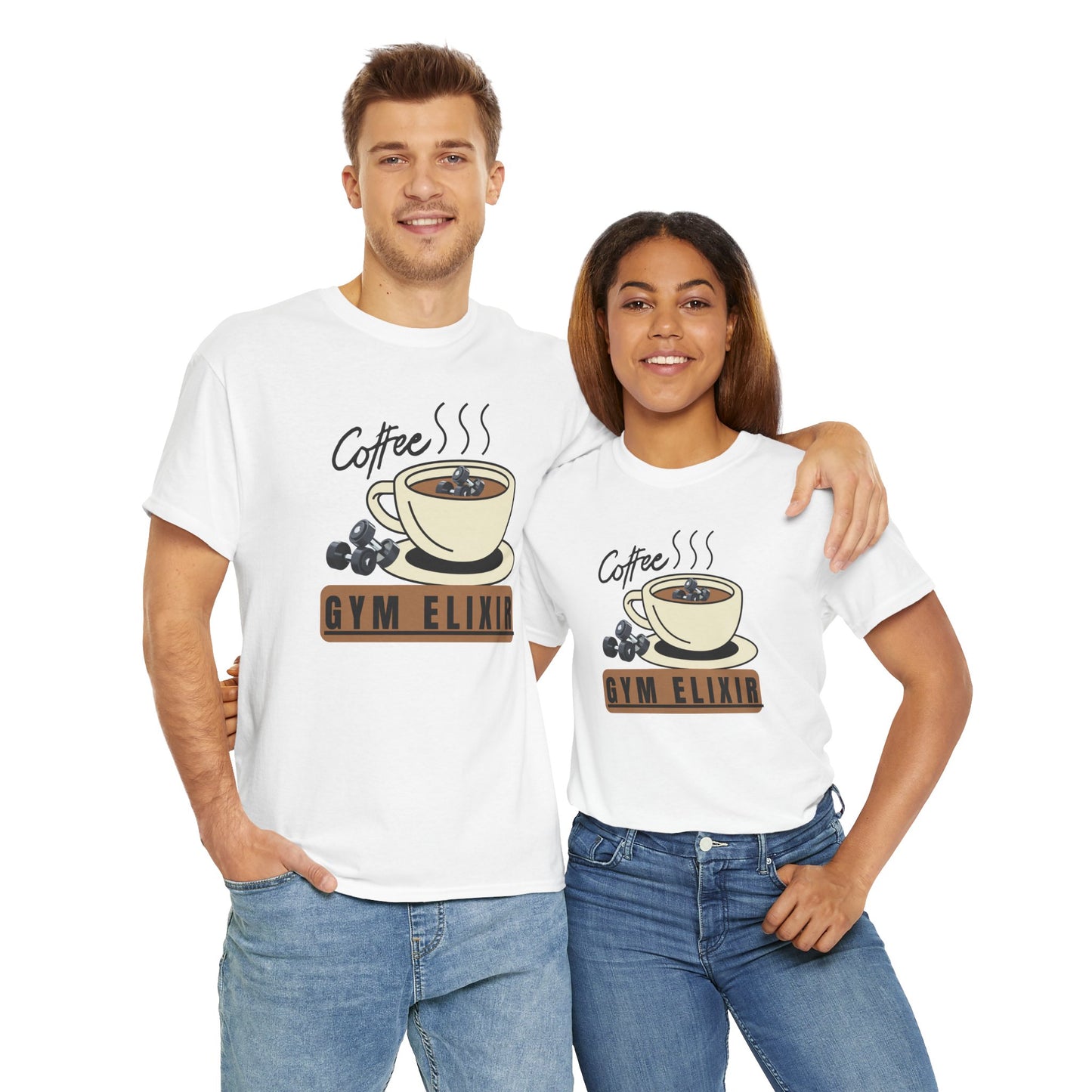 Coffee / Gym Elixir Unisex Heavy Cotton Tee