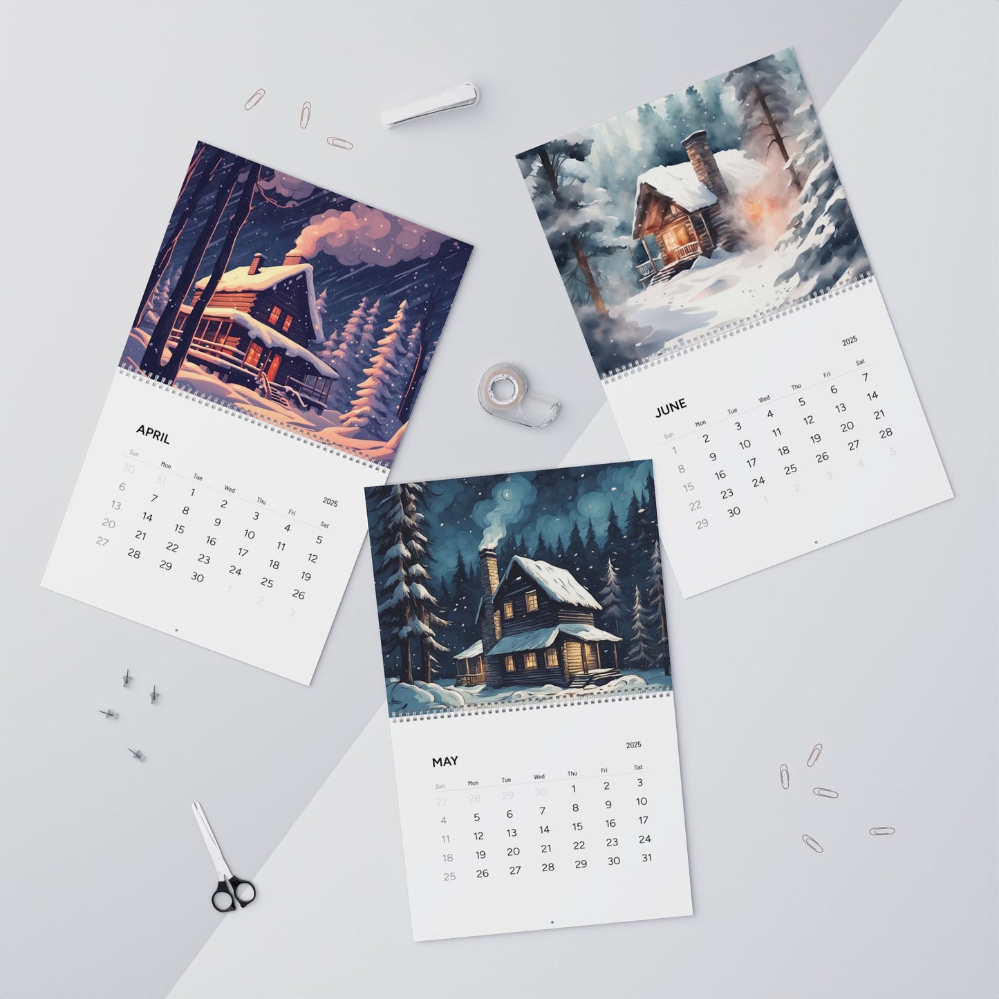 Cozy Cabin / Wall Calendars (2025)