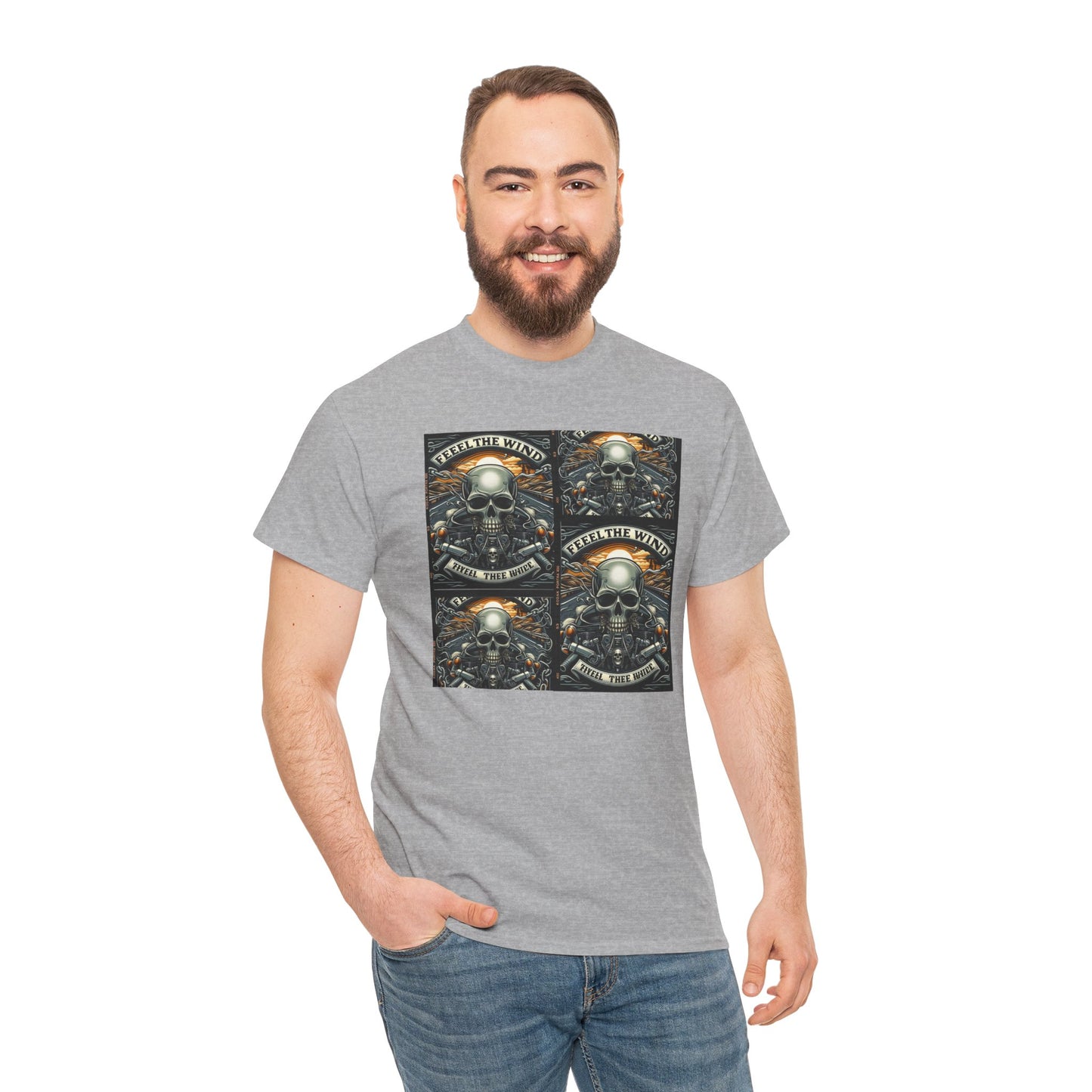 Feel the wind Unisex Heavy Cotton Tee