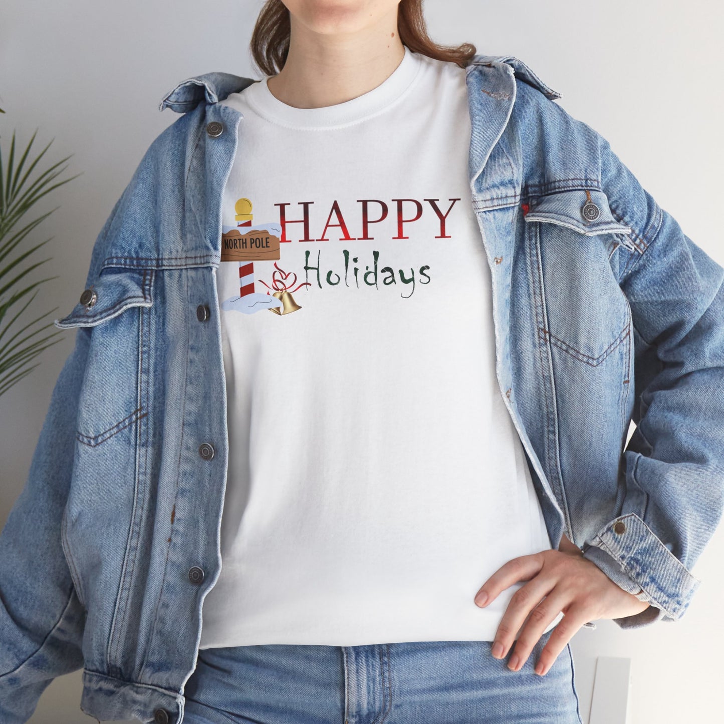 Happy Holidays Unisex Heavy Cotton Tee