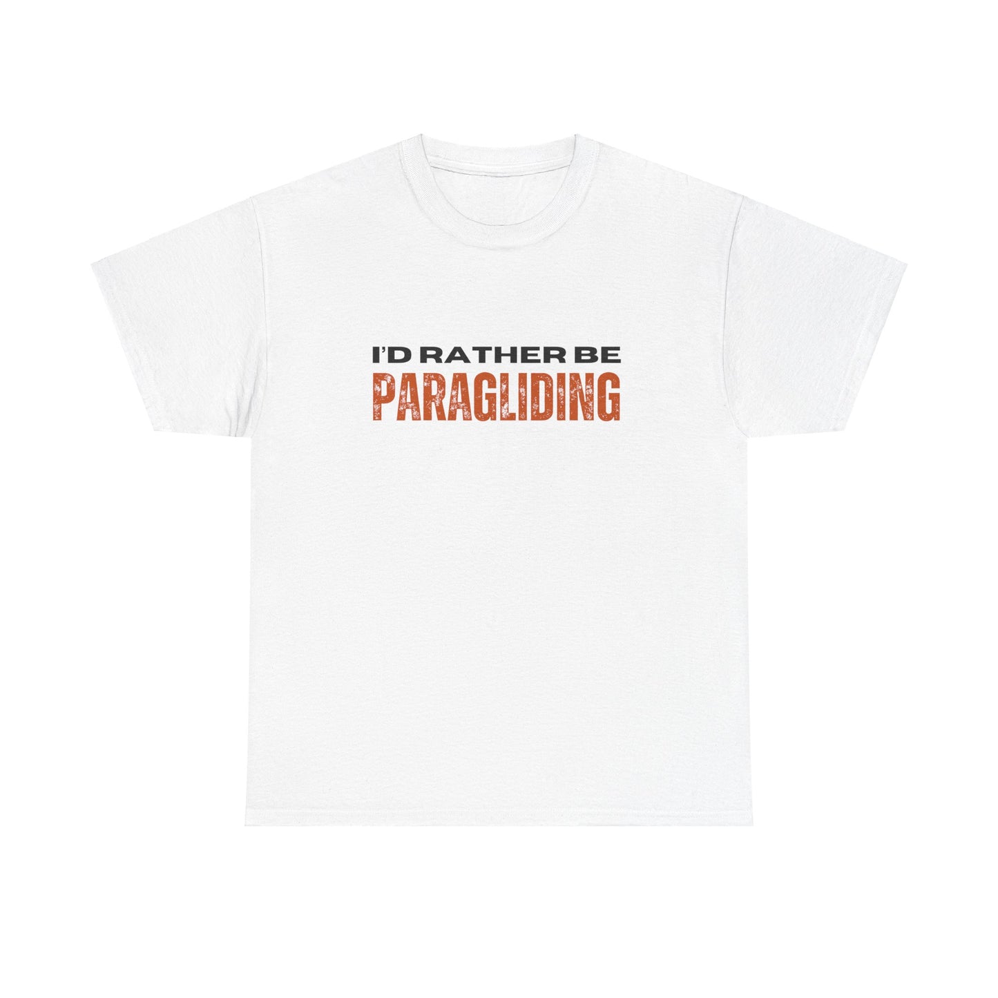 I'd Rather Be Paragliding Unisex Heavy Cotton Tee