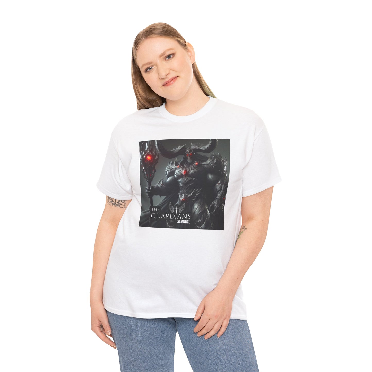 The Guardians Sentinel / Elite Unisex Heavy Cotton Tee (Made with AI)